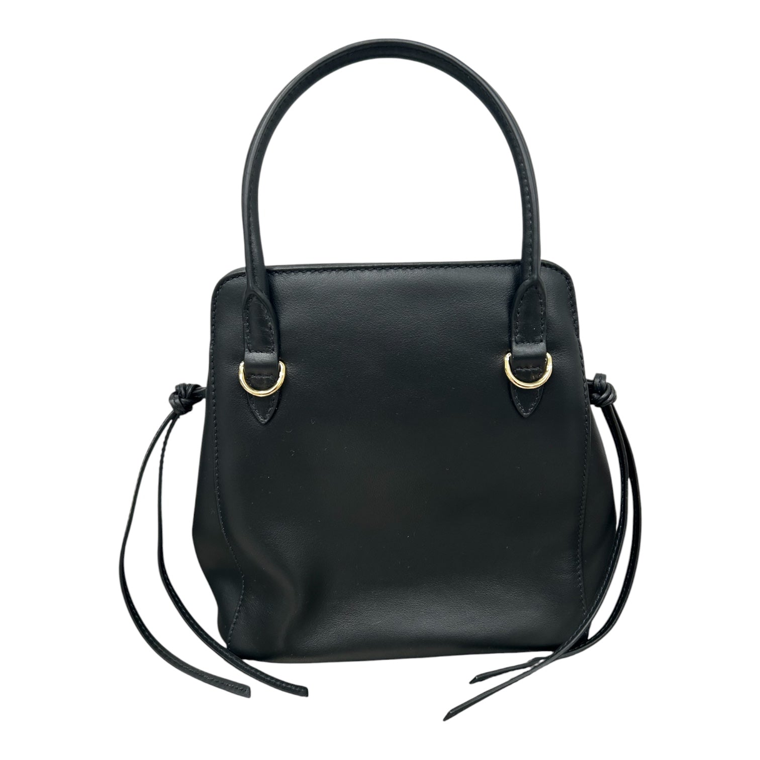 PRADA/Hand Bag/Leather/BLK/carry mini bag view 2