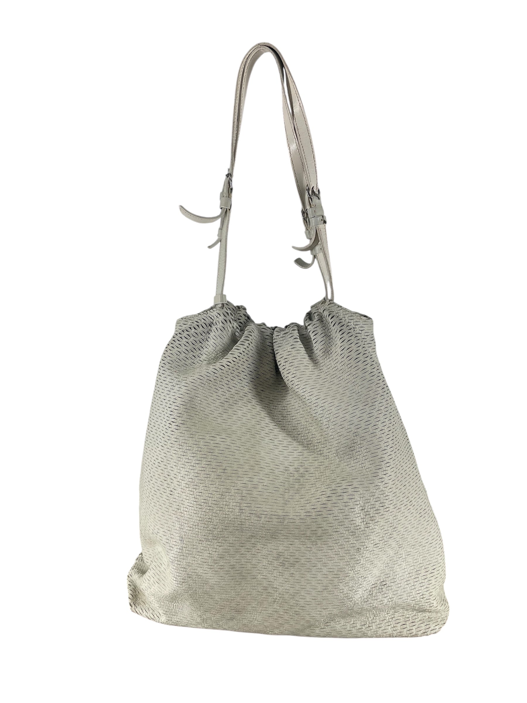 MIU MIU/Bag/Leather/WHT/WHITE CUT OUT TOTE BAG view 2