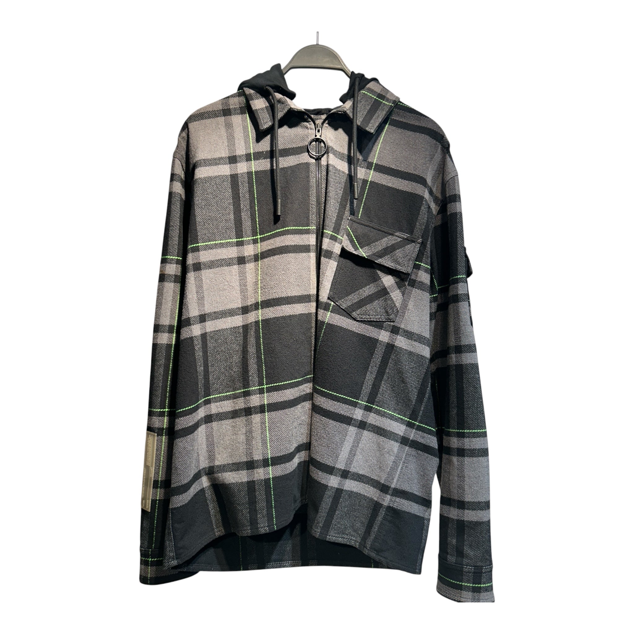 OFF-WHITE/Jacket/XXL/Cotton/GRY/Plaid/Off White x Undercover