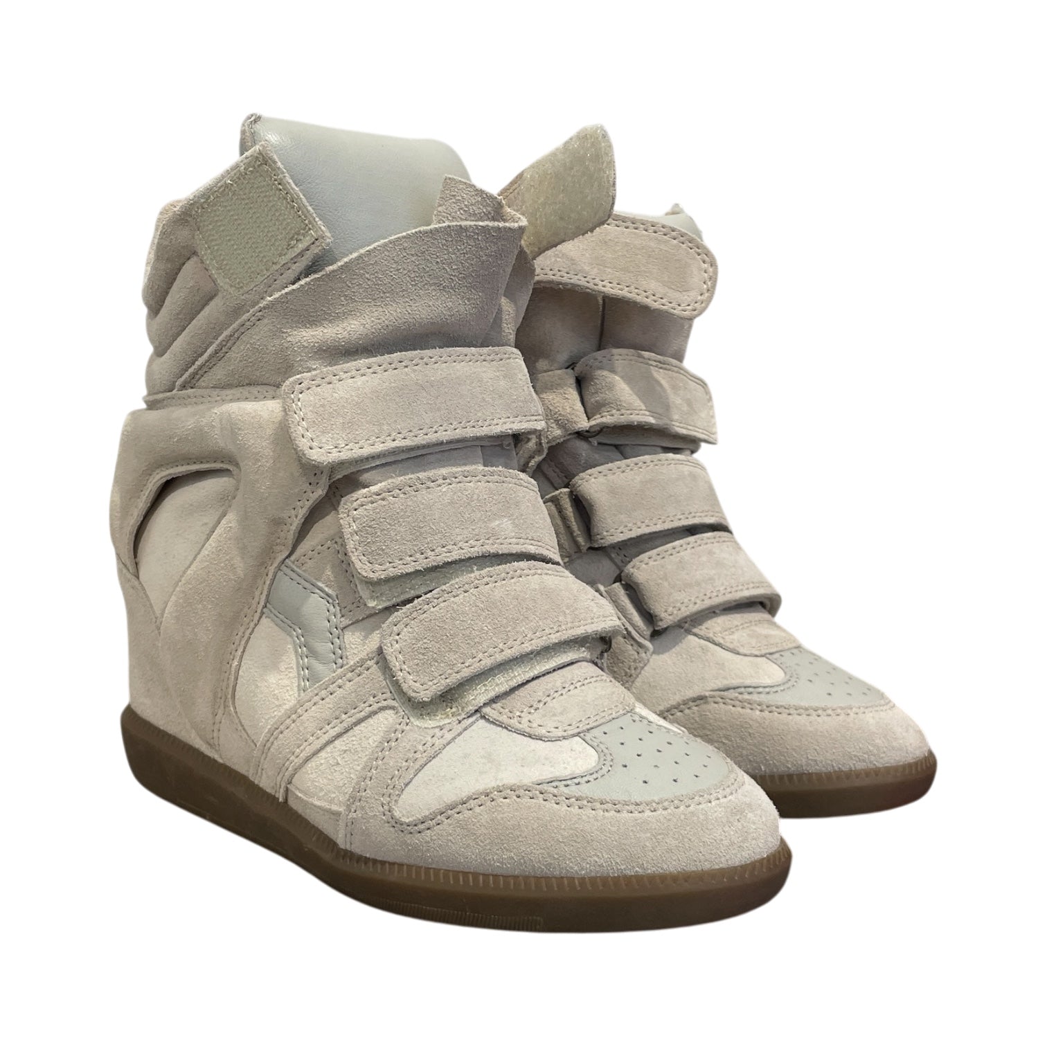 ISABEL MARANT/Hi-Sneakers/EU 37/Suede/BEG/BEKETT SNEAKER view 1