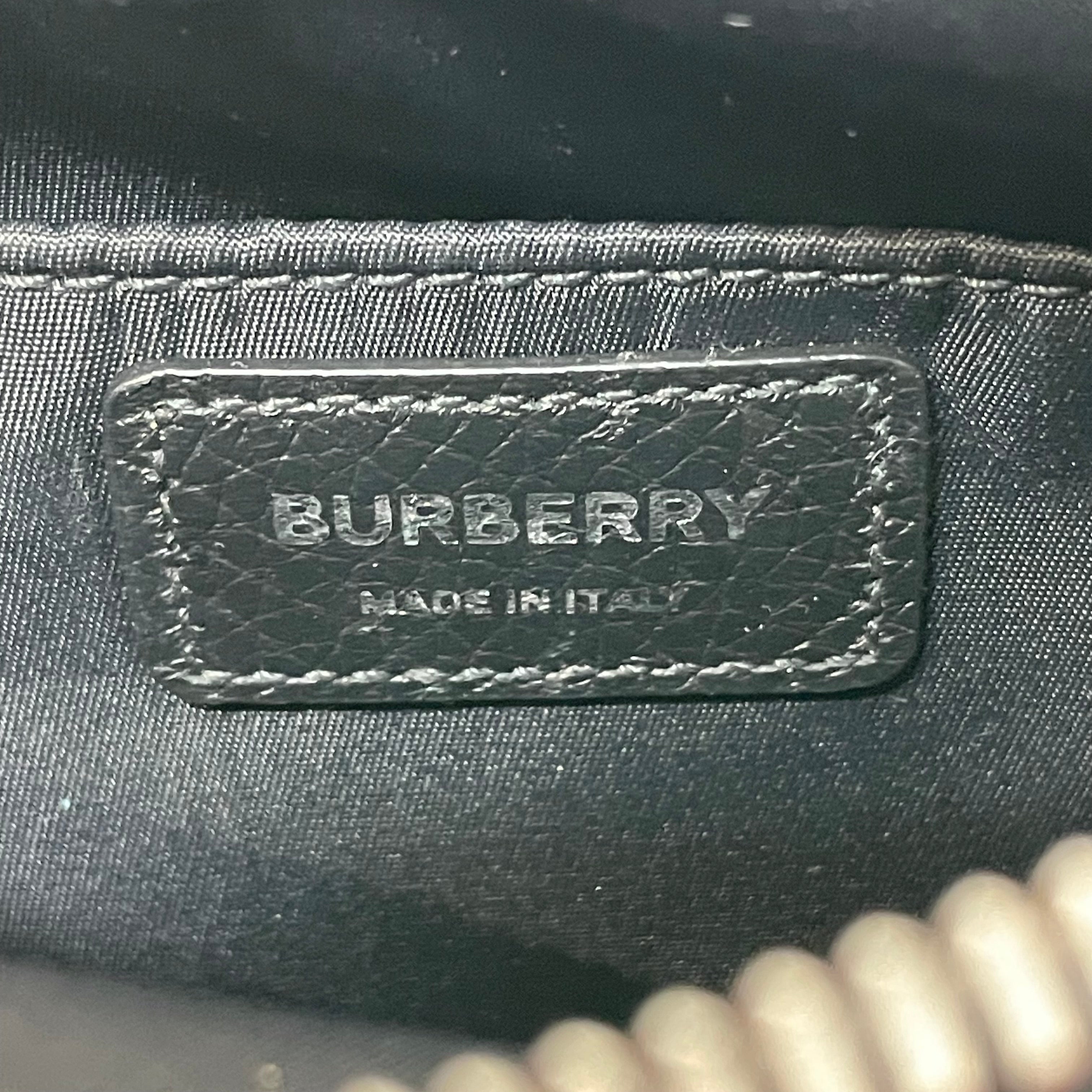 BURBERRY/Cross Body Bag/Leather/BLK/3d pocket camera bag view 5