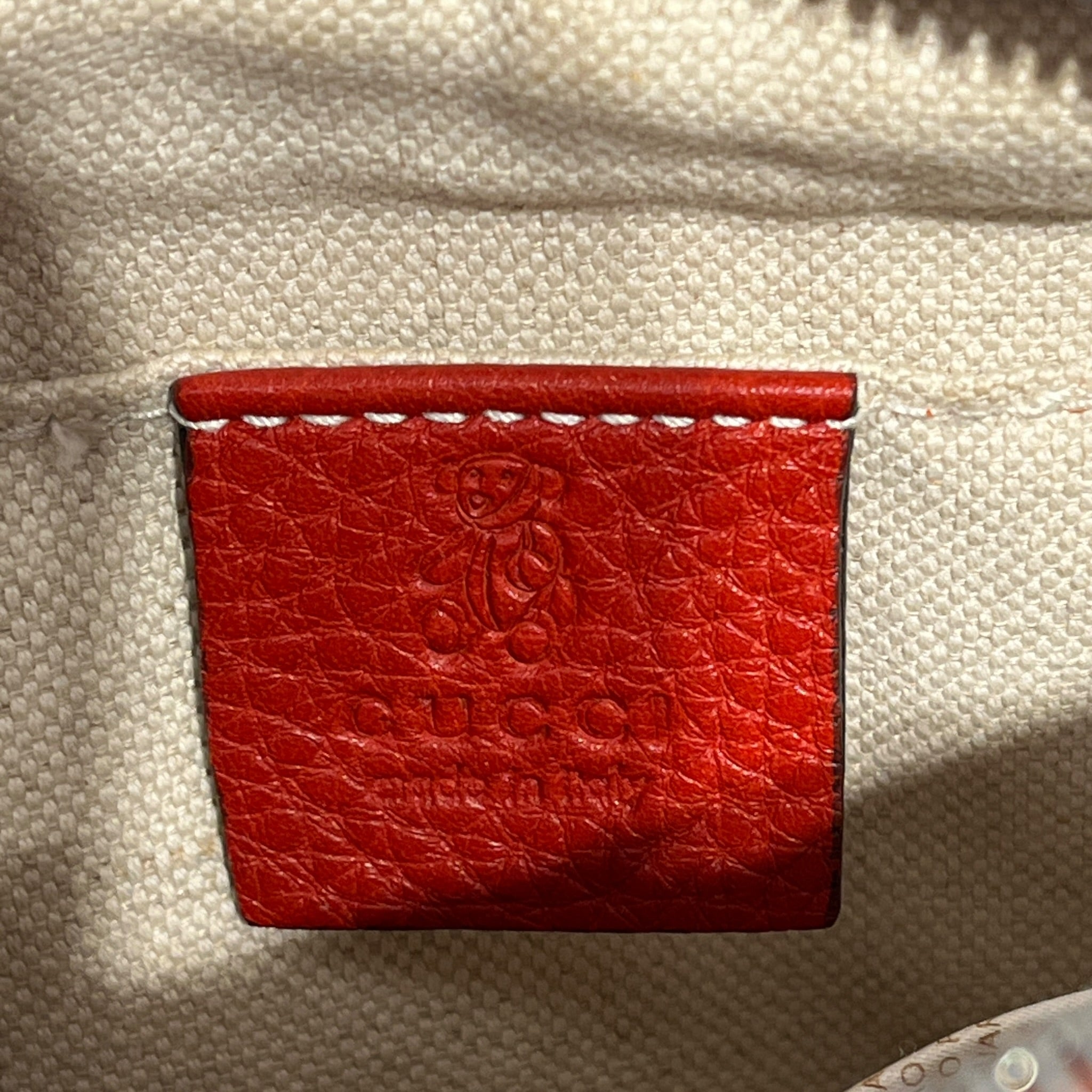 GUCCI/Cross Body Bag/Leather/RED/PEBBLED MINI DISCO CROSSBODY view 5
