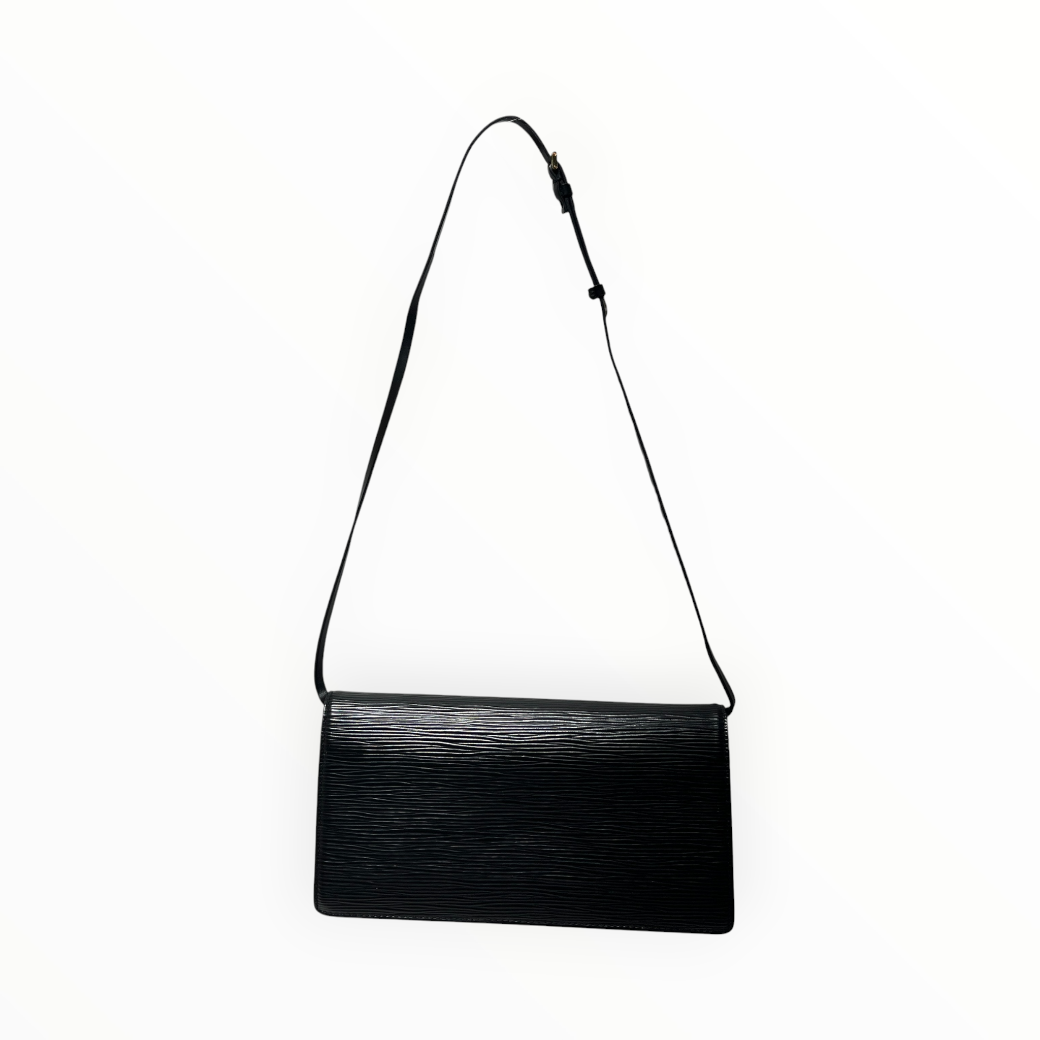 LOUIS VUITTON/Hand Bag/Leather/BLK/VTG EPI LEATHER SHOULDER BAG view 2