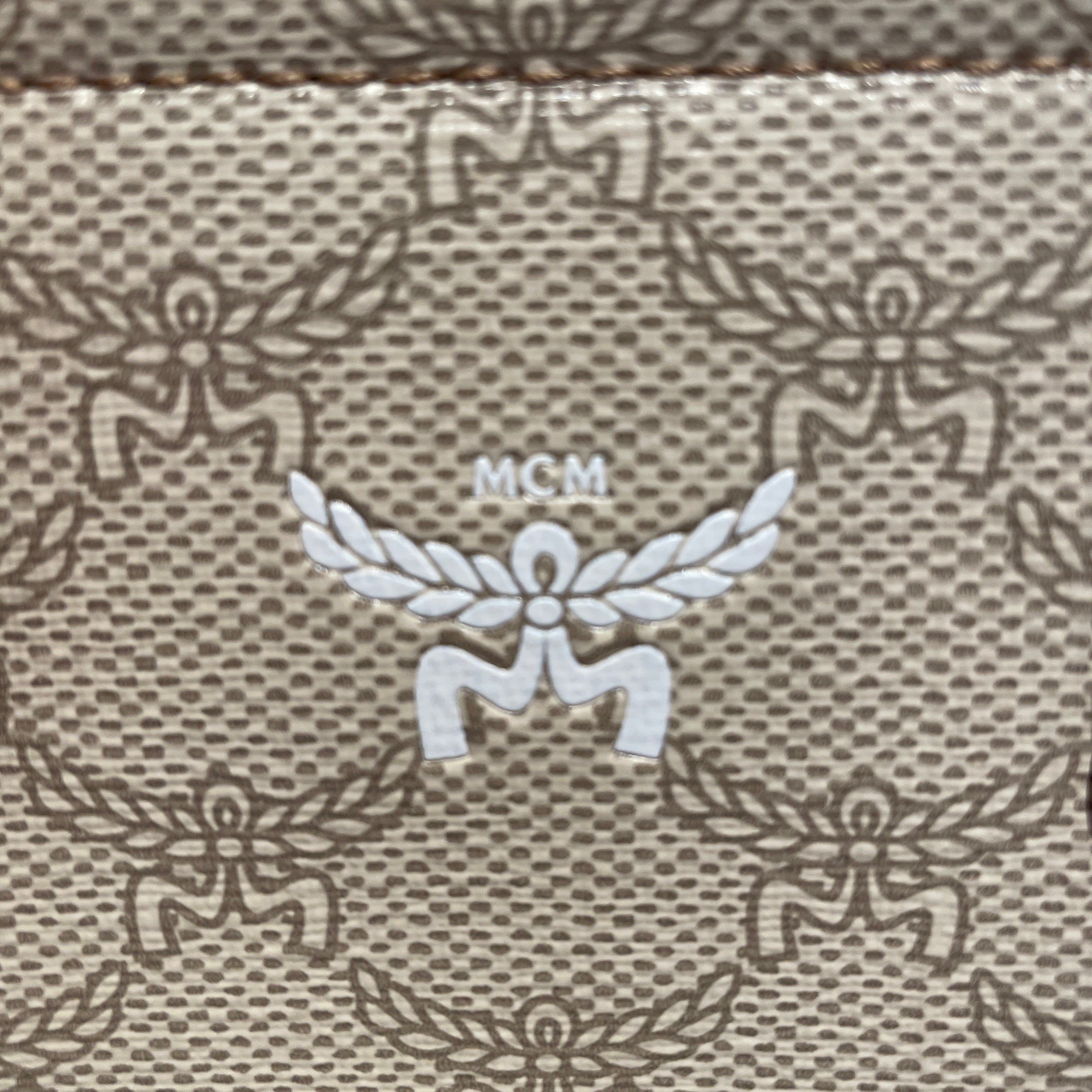 MCM/Hand Bag/Monogram/Leather/CRM/ view 4