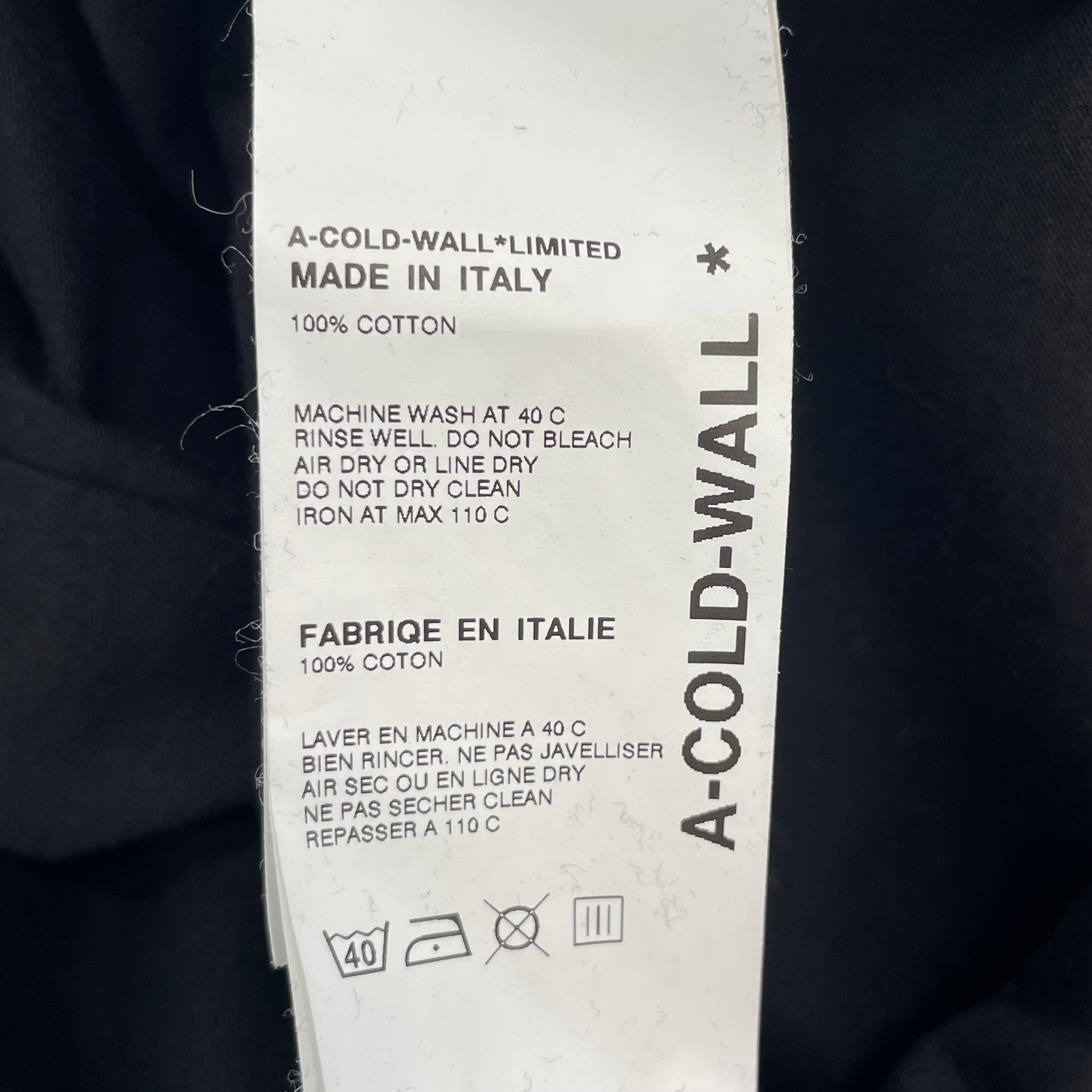 A-COLD-WALL/T-Shirt/S/Cotton/MLT/ view 9