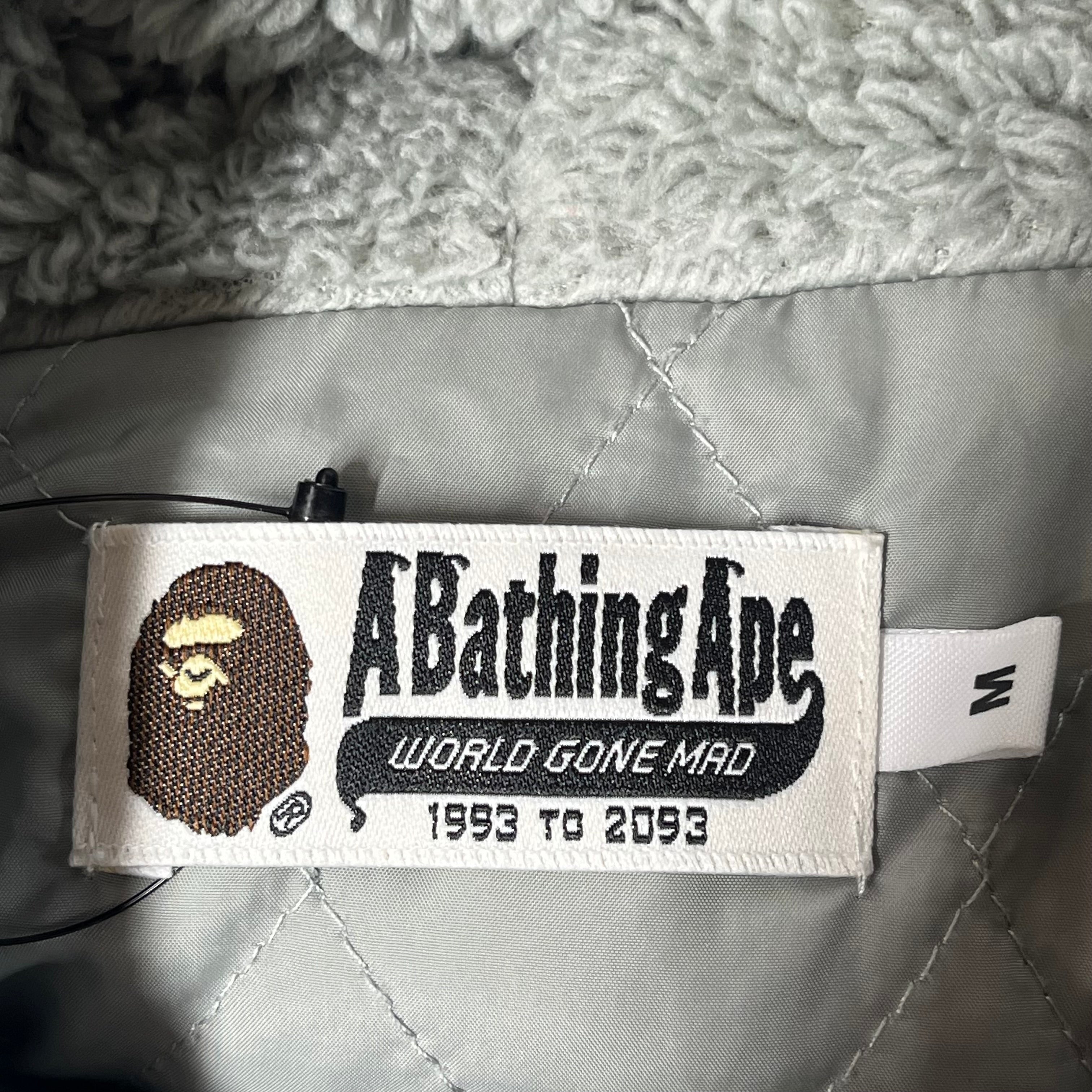 A BATHING APE/Hoodie/M/All Over Print/Polyester/GRY/1st camo shark hoodie view 3