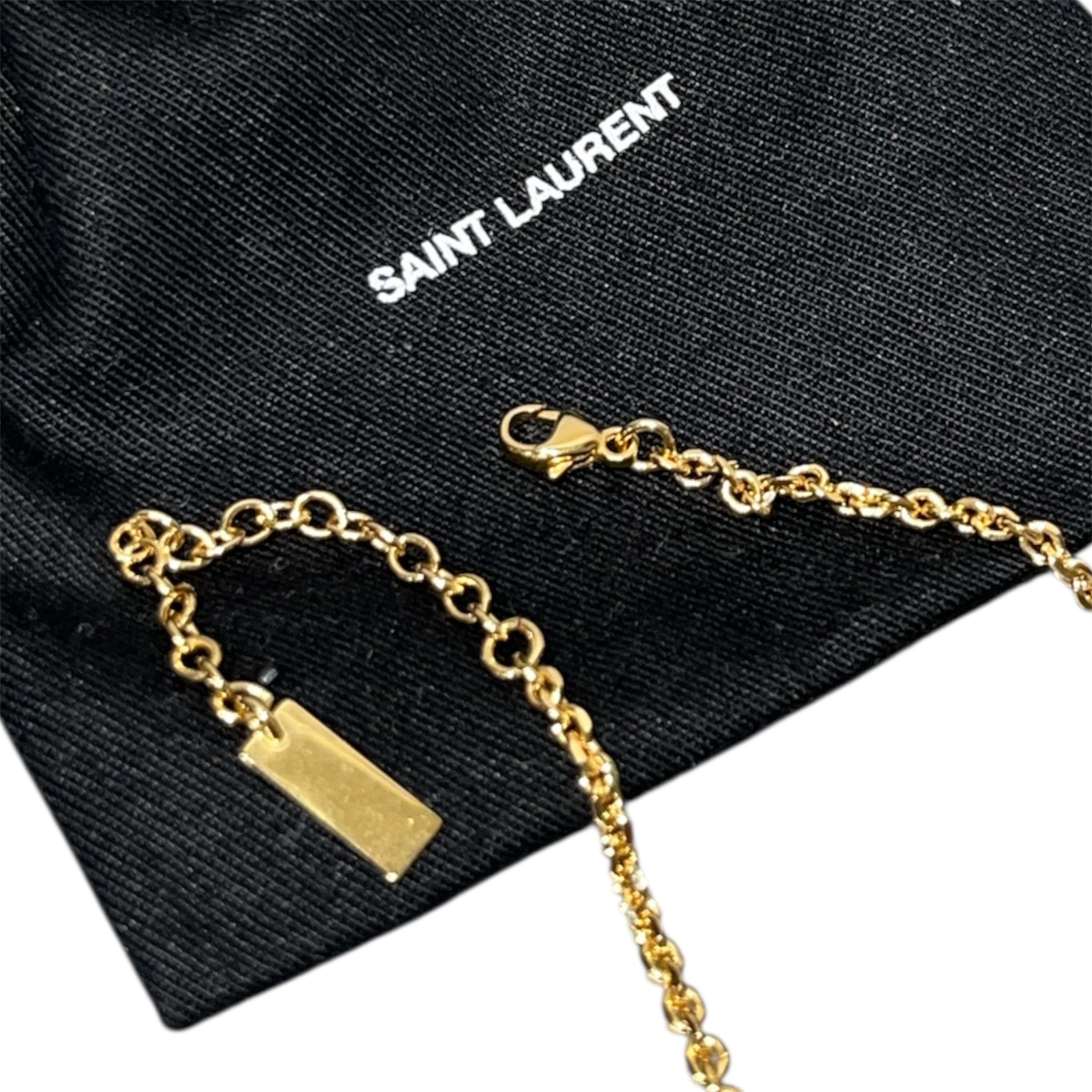 SAINT LAURENT/Necklace/Stainless/Zirconia/GLD/ view 3