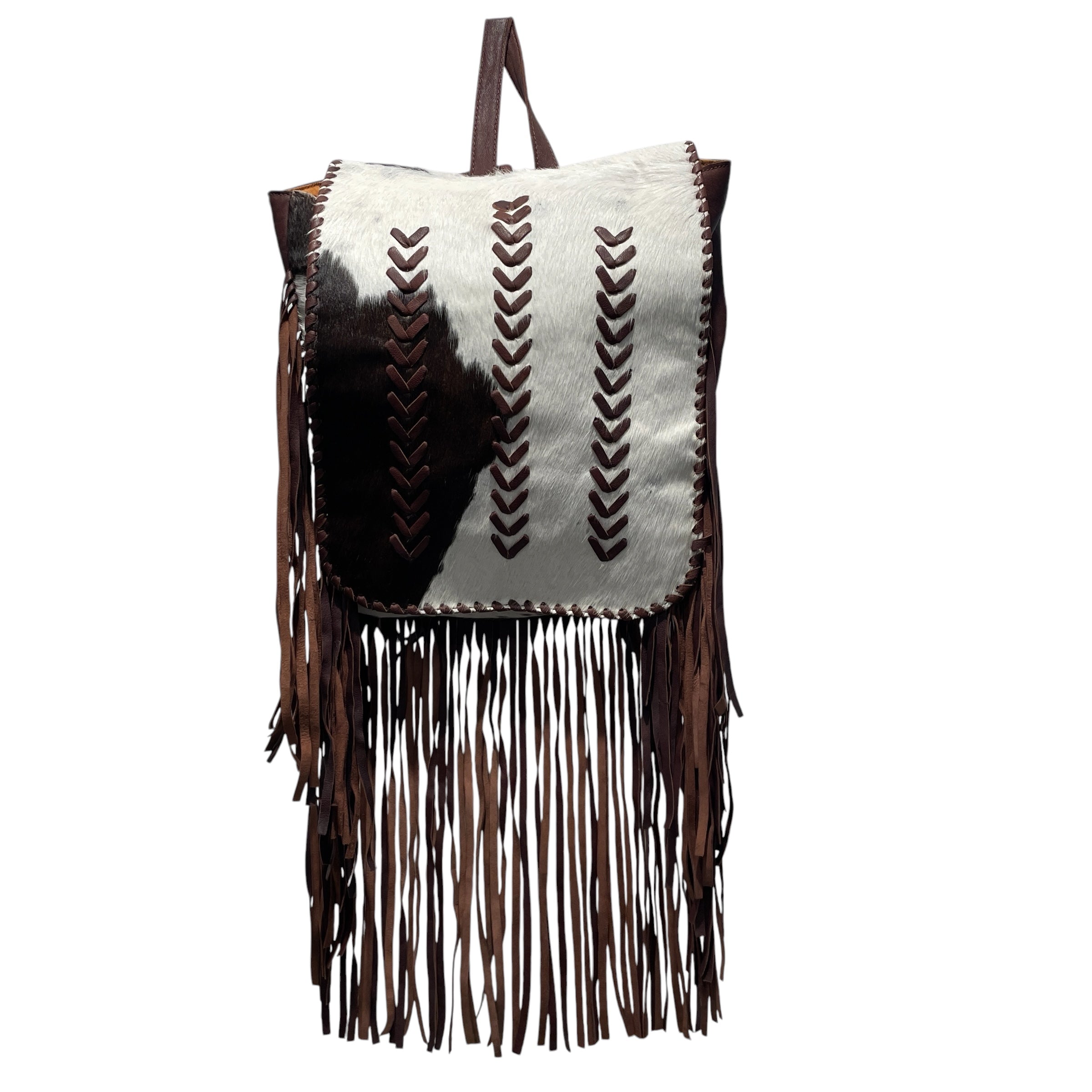 AMERICAN DARLING/Backpack/Animal Pattern/Cowhide/WHT/DANGLE BAG view 1