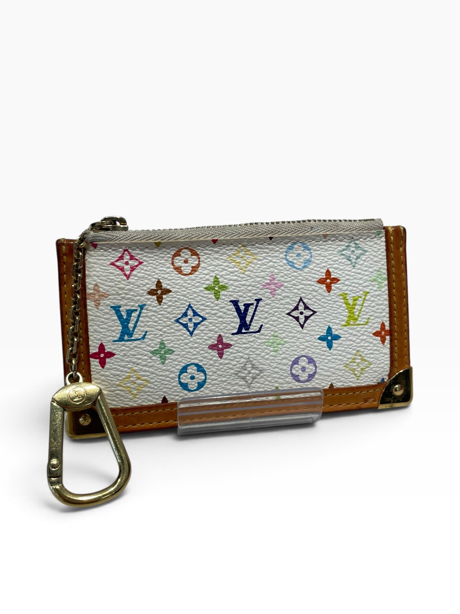 LOUIS VUITTON/Coin Wallet/Monogram/WHT/L's/pochette cles takashi murakami view 1