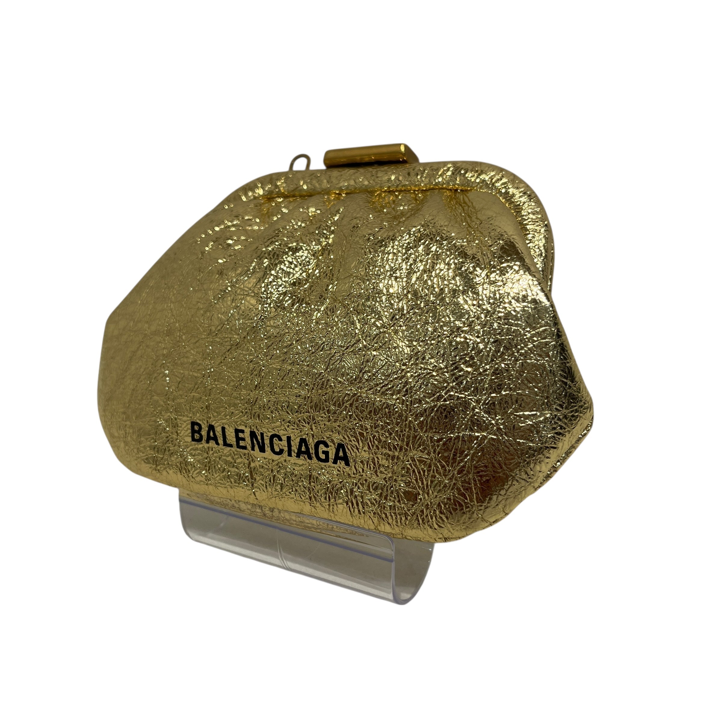 BALENCIAGA/Bag/Leather/GLD/GOLD COIN PURSE view 1