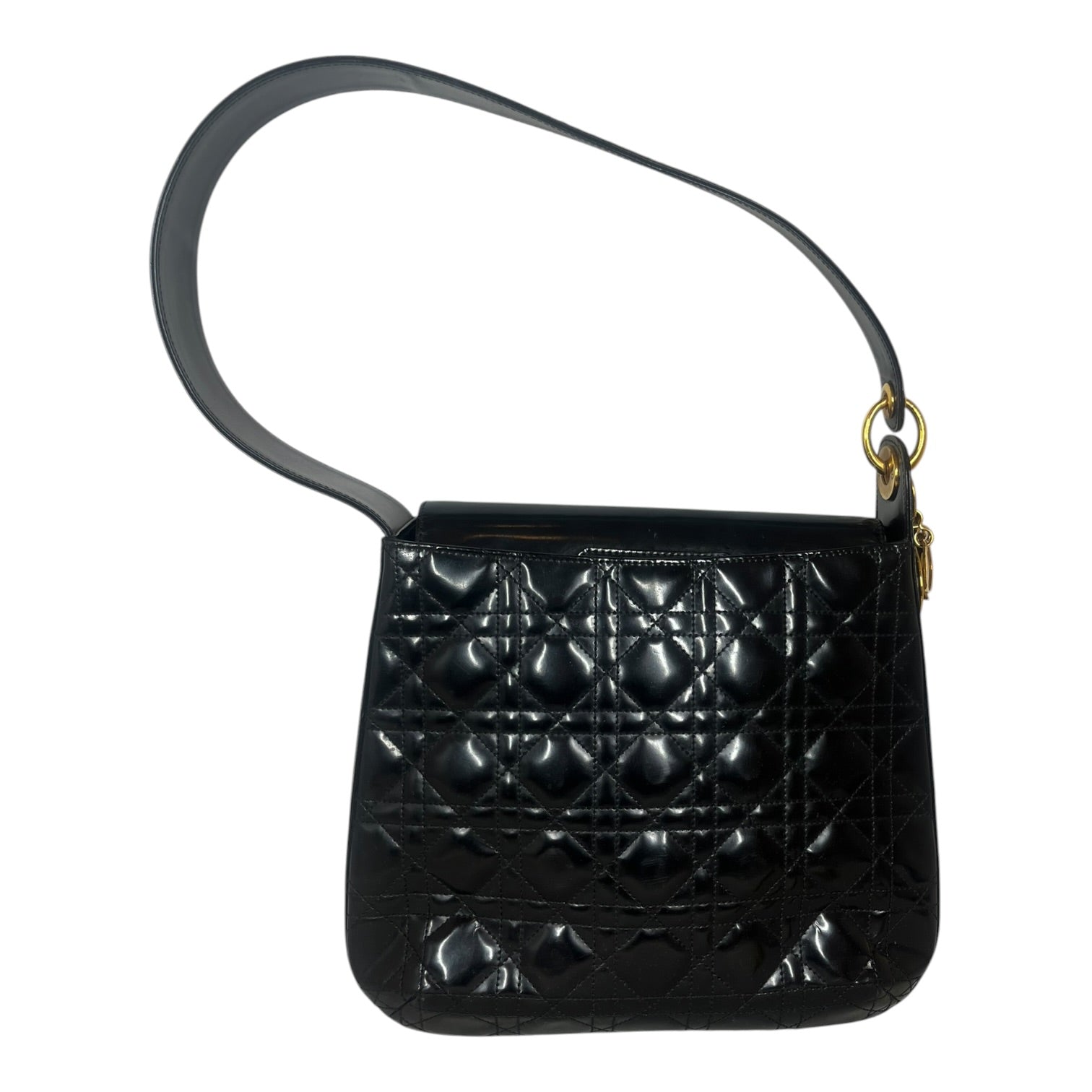 Christian Dior/Bag/Leather/BLK/Cannage Patent Leather Bag view 1