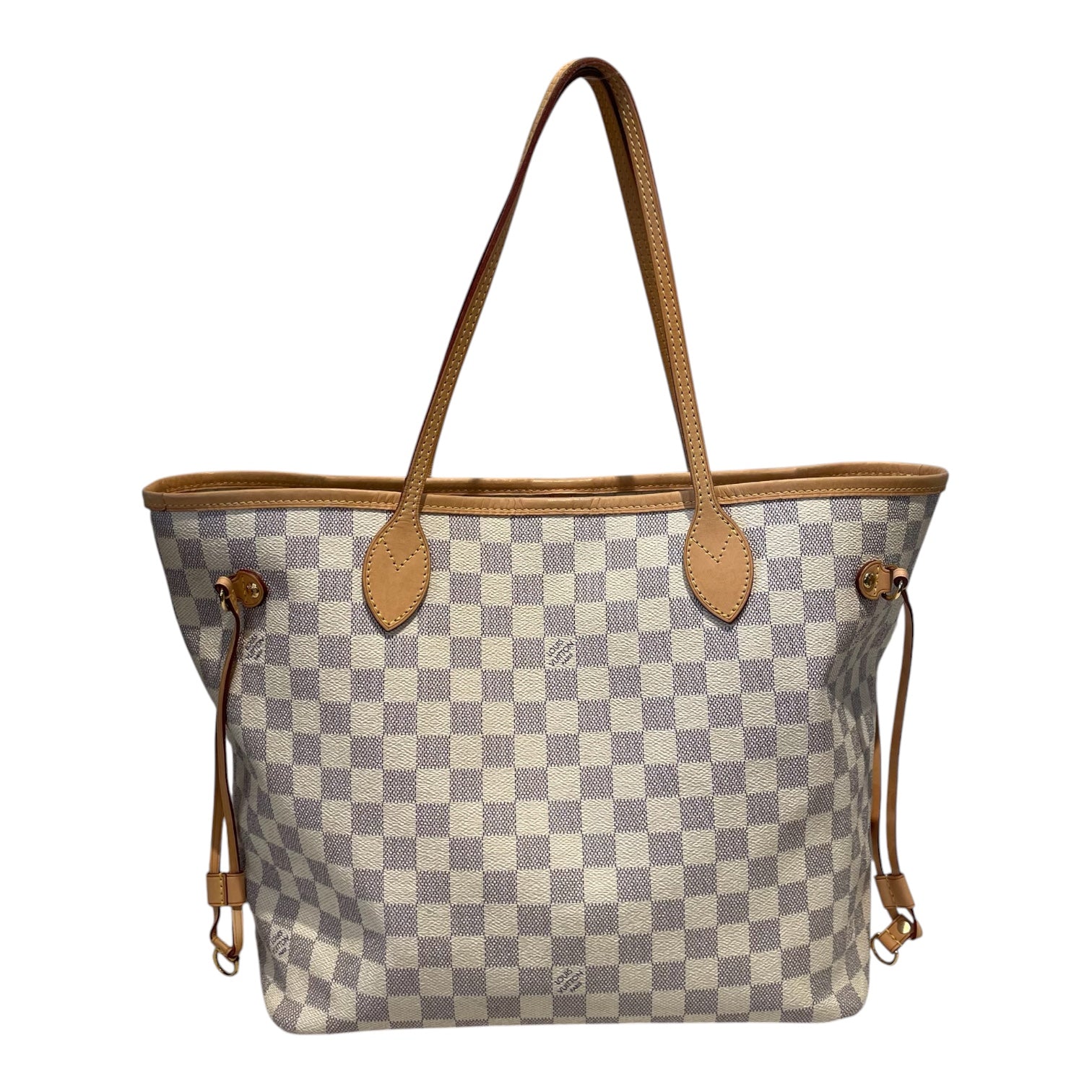 LOUIS VUITTON/Tote Bag/Monogram/Leather/WHT/NEVERFULL PM DAMIER view 1