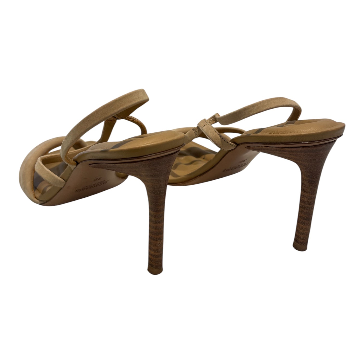 JACQUEMUS/Heels/EU 38/Leather/BEG/FOAM SOLE/ PLUSH SANDAL view 2