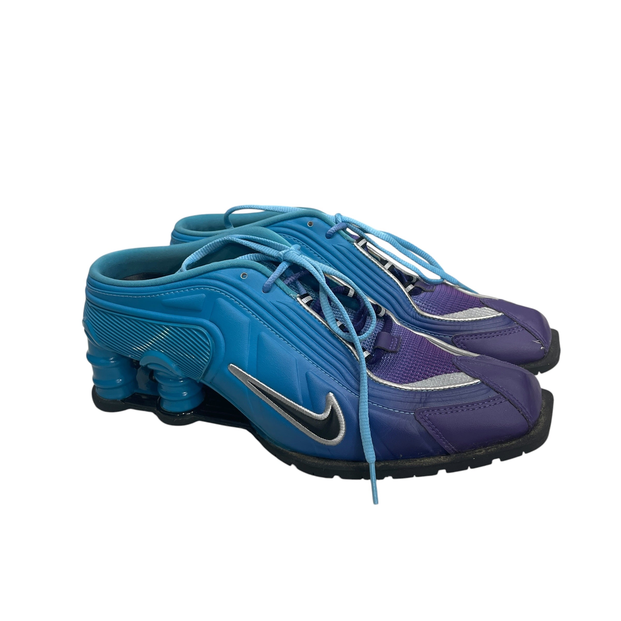 MARTINE ROSE/NIKE/Low-Sneakers/US 7/Cotton/BLU/PURPLE BLU GRADIENT view 1