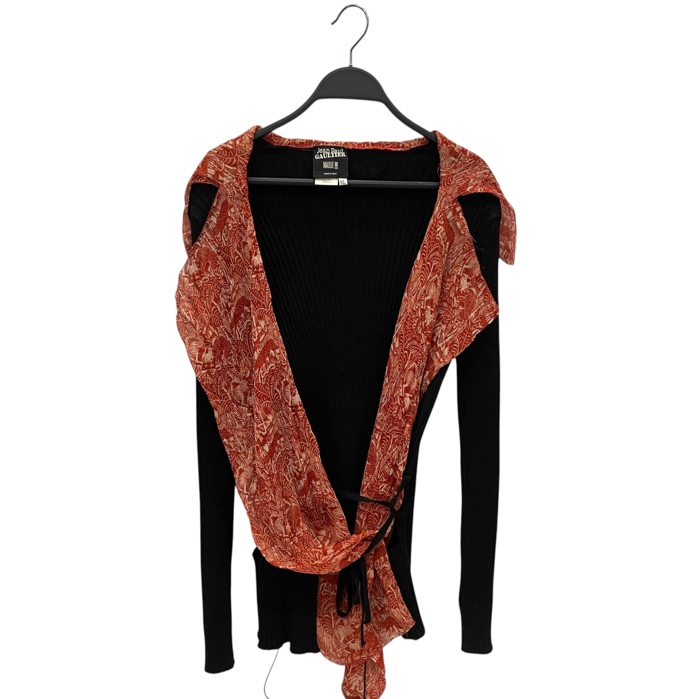 Jean Paul Gaultier/LS Shirt/XL/Cotton/GRY/RUFFLE DETAIL LONG SLEEVE view 1