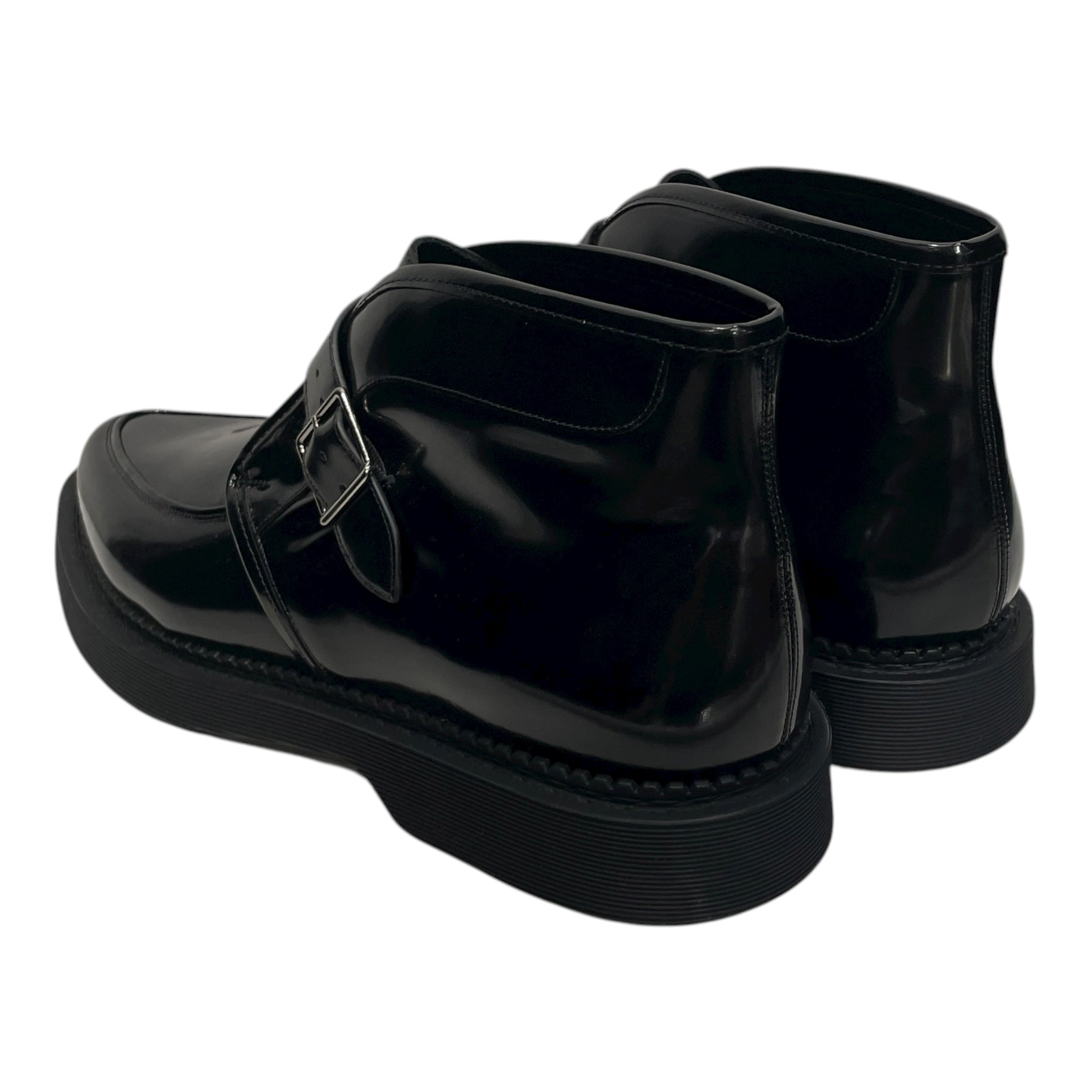 SAINT LAURENT/Dress Shoes/EU 43/Leather/BLK/PATENT BUCKLE ANKLE BOOT view 2