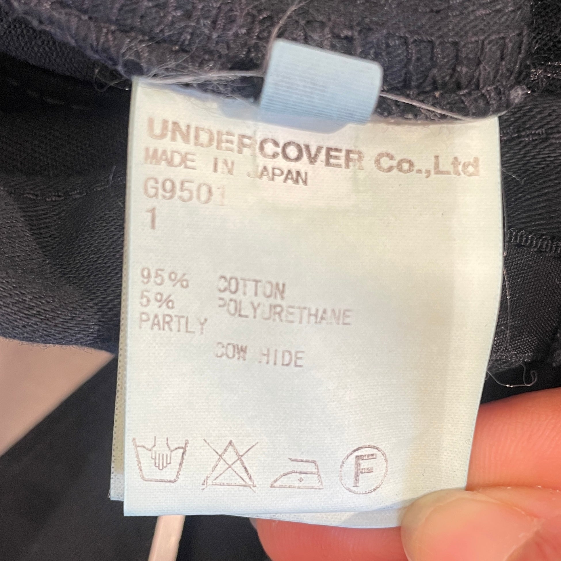 UNDERCOVERISM/Skinny Pants/1/Cotton/BLK/BOLT KNEE view 5