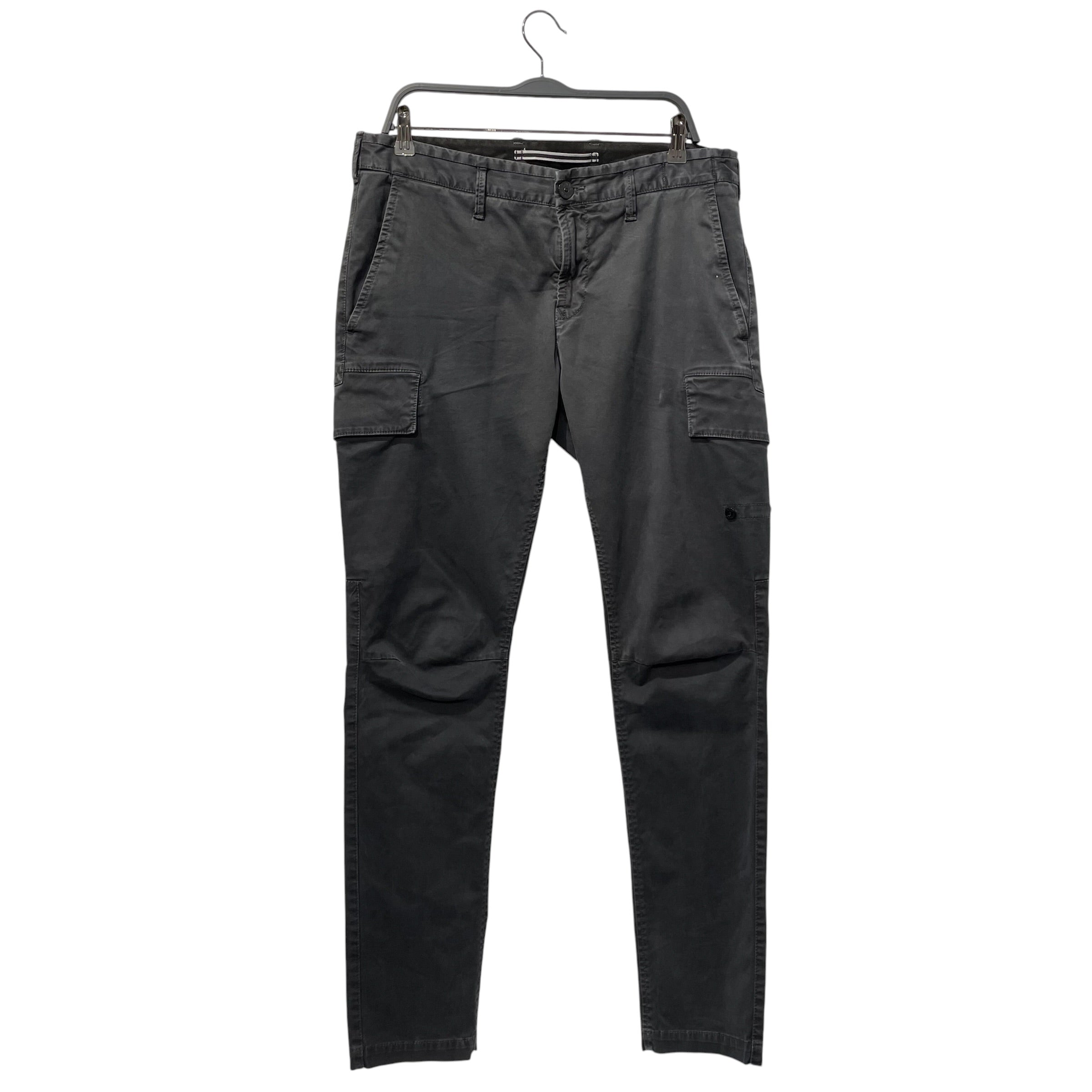 STONE ISLAND/Straight Pants/34/Cotton/GRY/ view 1