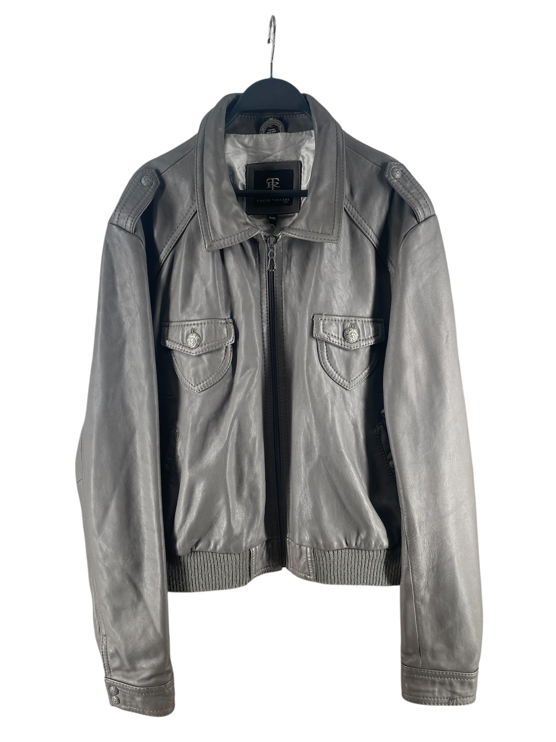 ROCCO TUSCANI/Leather Jkt/XXXXXL/Leather/GRY/ view 1