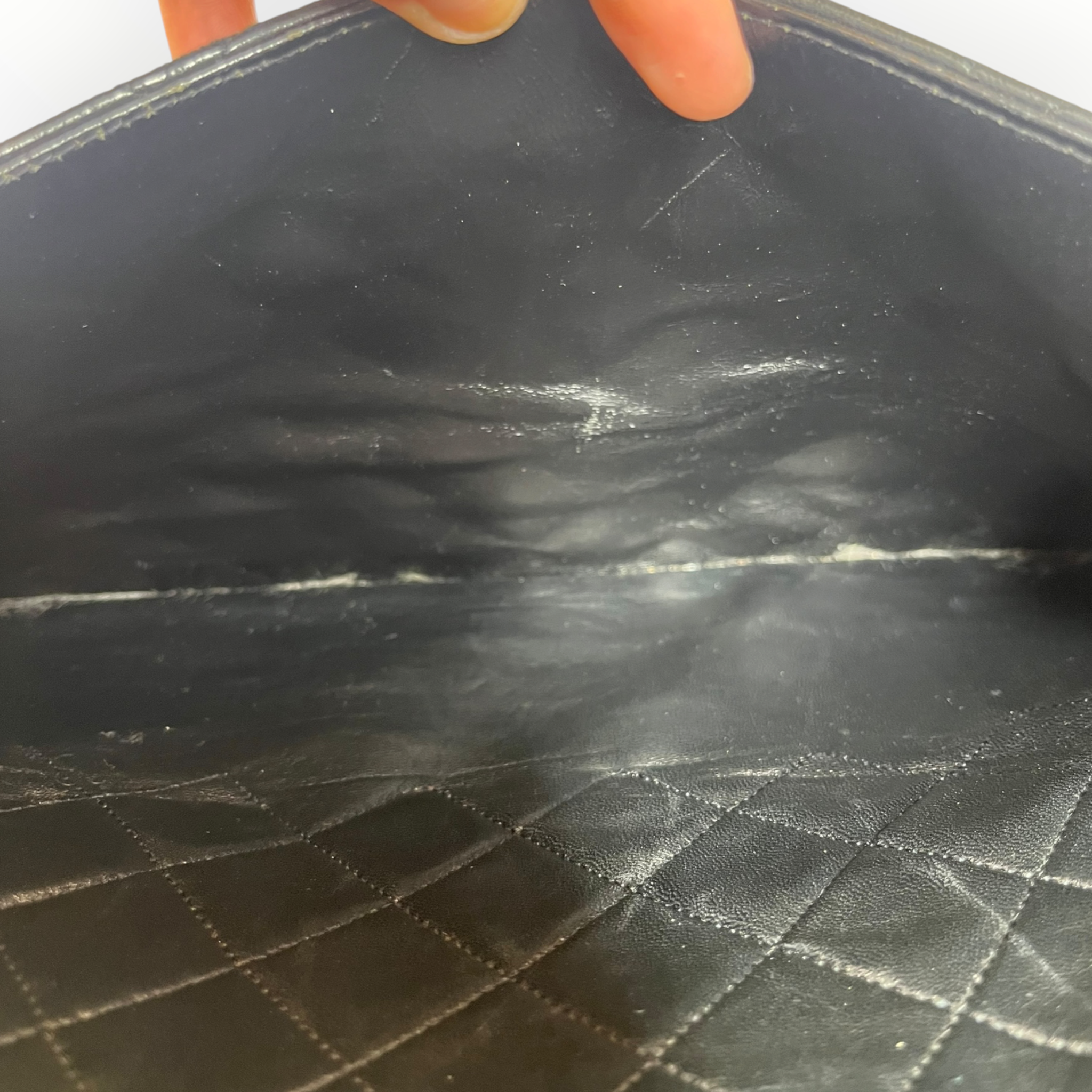 CHANEL/Bag/Leather/BLK/Quilted Lambskin Tote view 7