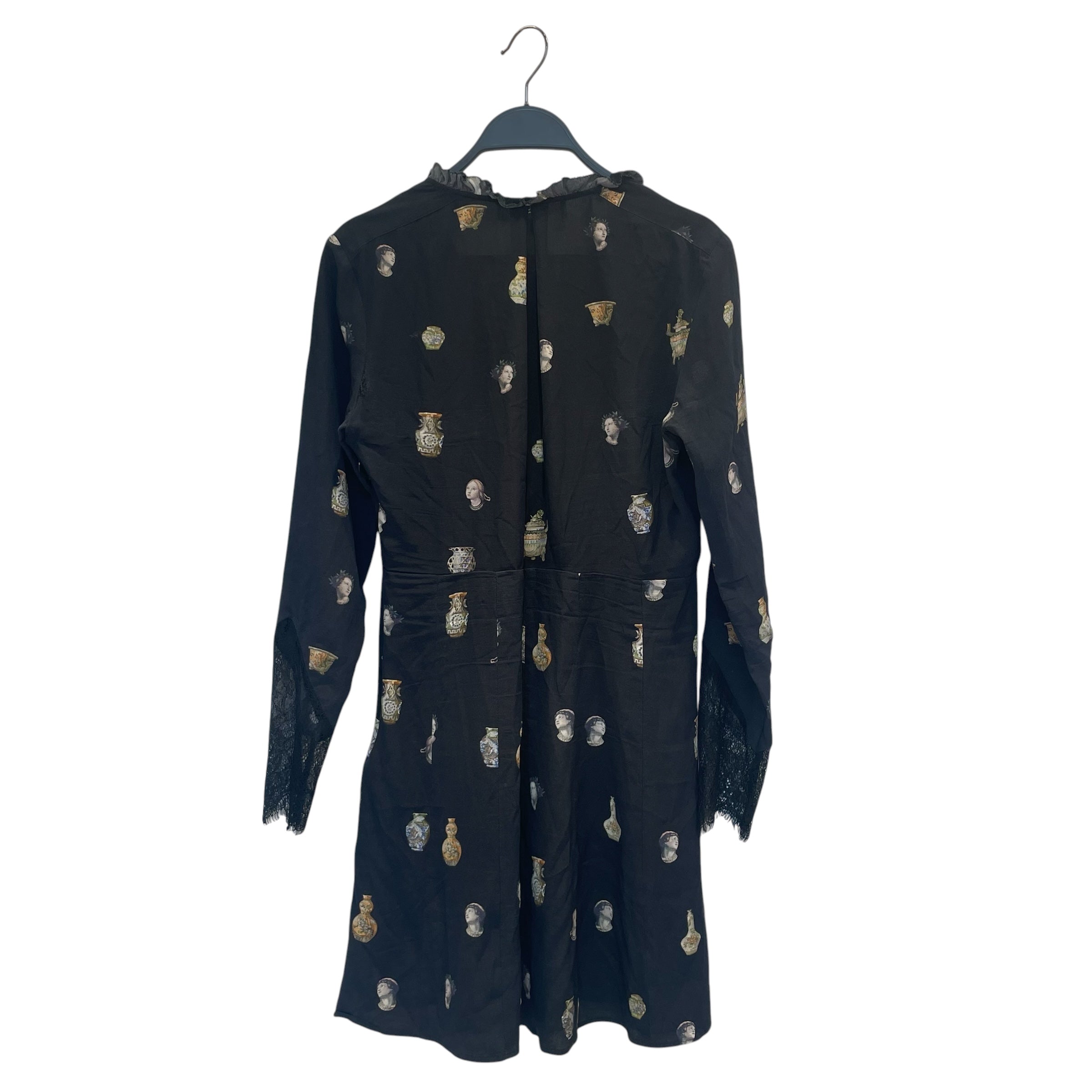 McQ Alexander McQueen/Dress/38/All Over Print/Silk/BLK/roman vase view 2