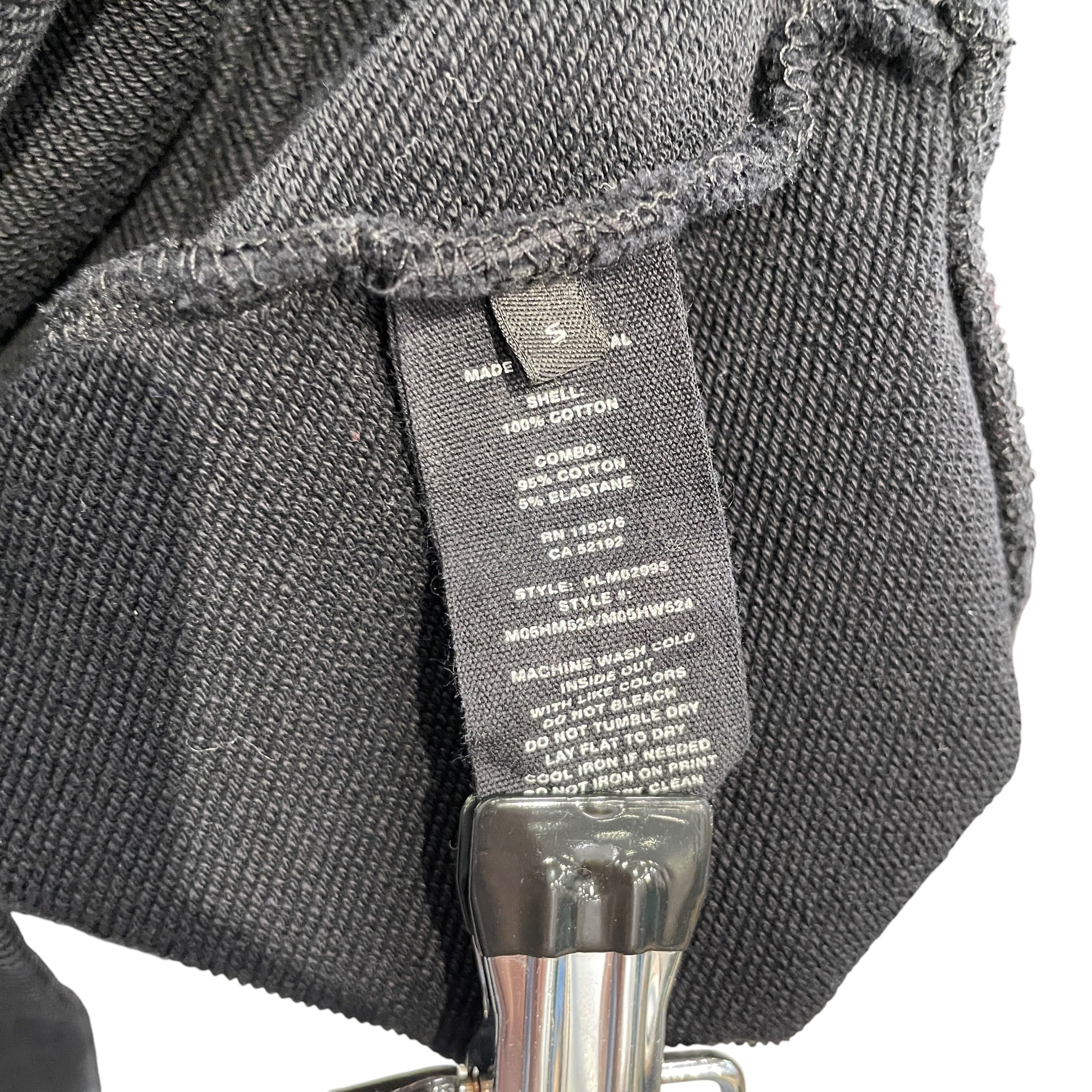 Helmut Lang/Hoodie/S/Graphic/Cotton/BLK/WAITER PHOTOGRAPH GRAPHIC view 4