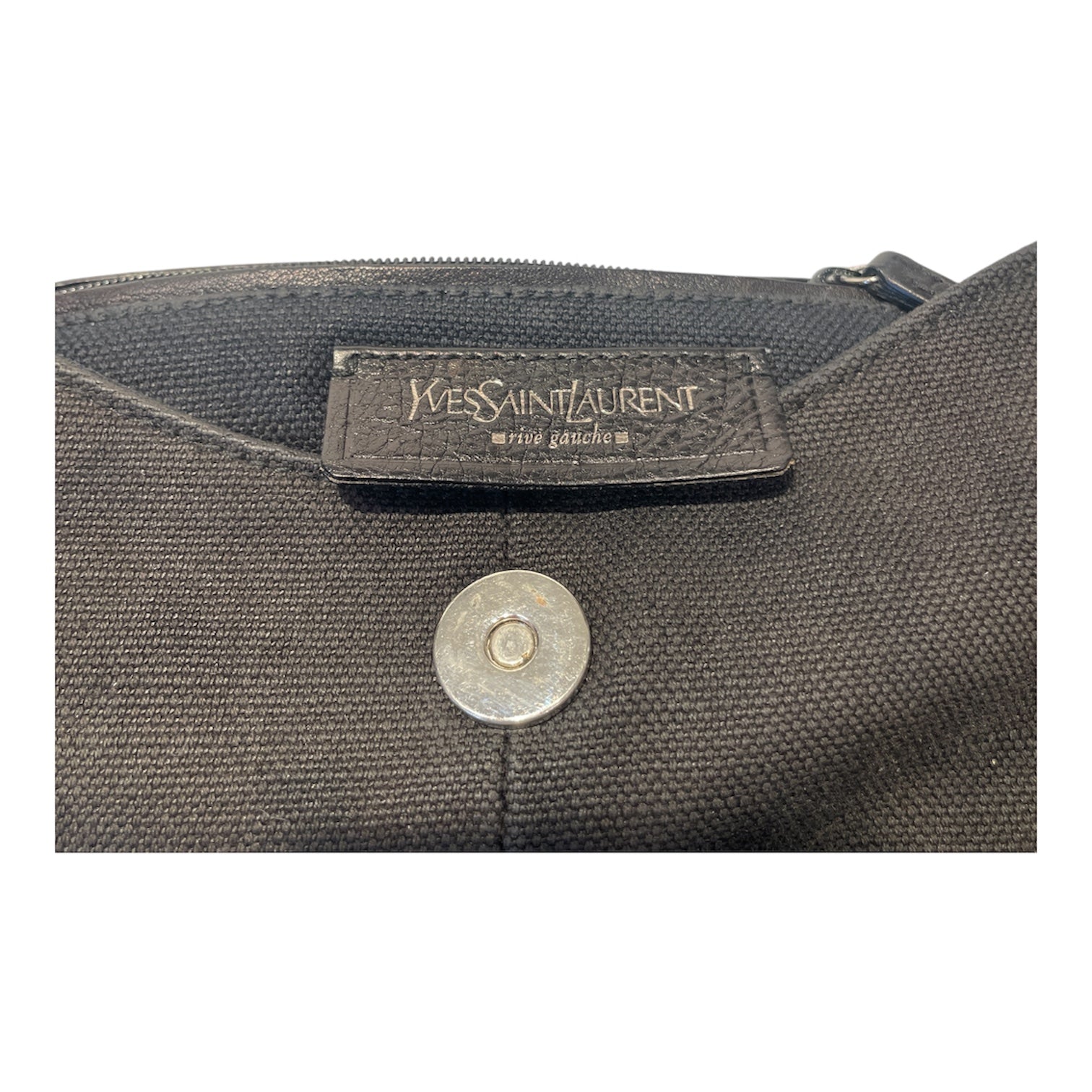 YVES SAINT LAURENT rive gauche/Hand Bag/Cotton/BLK/TOM FORD 2002 MOMBASA view 3