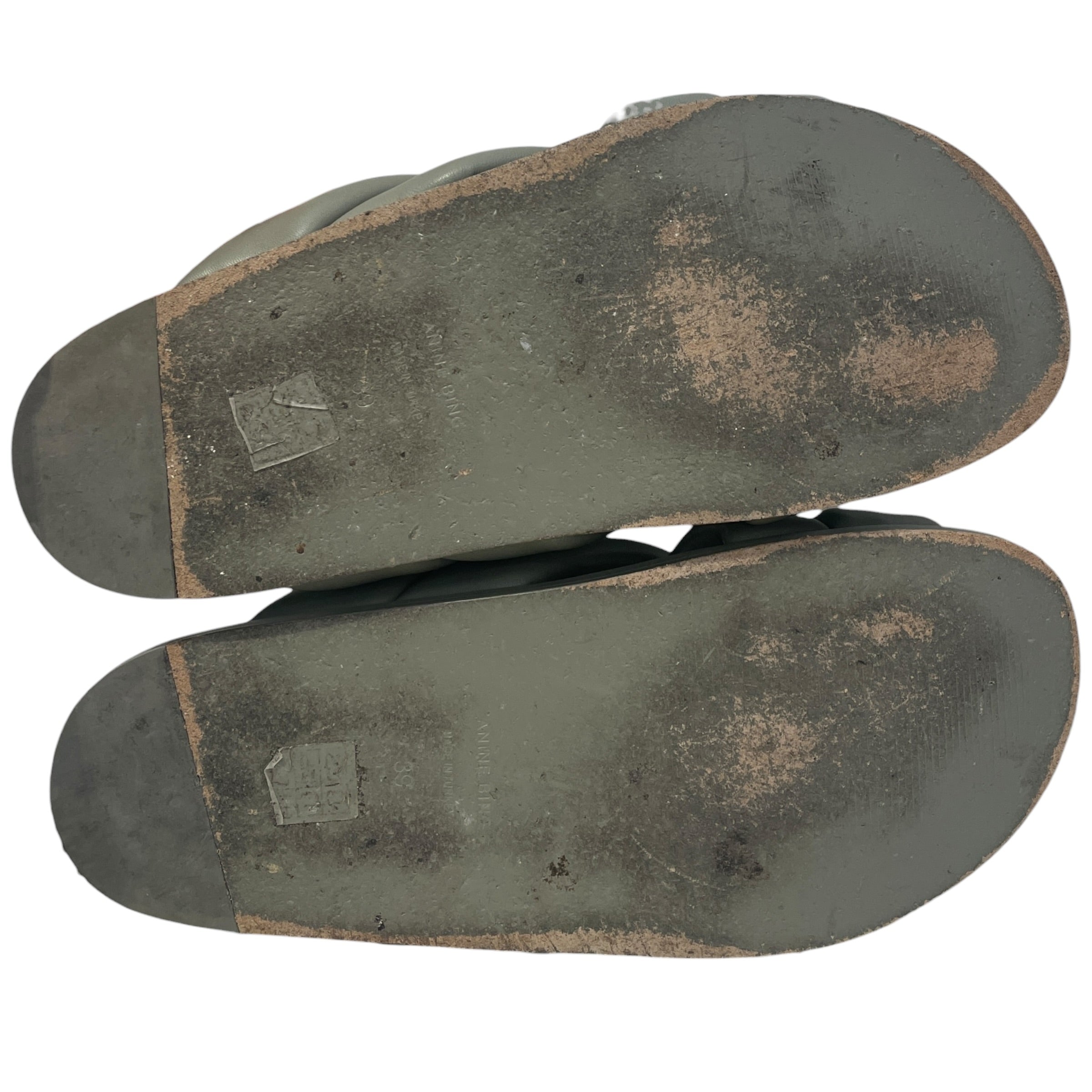 ANINE BING/Sandals/US 7.5/Leather/GRN/Lizzie view 5