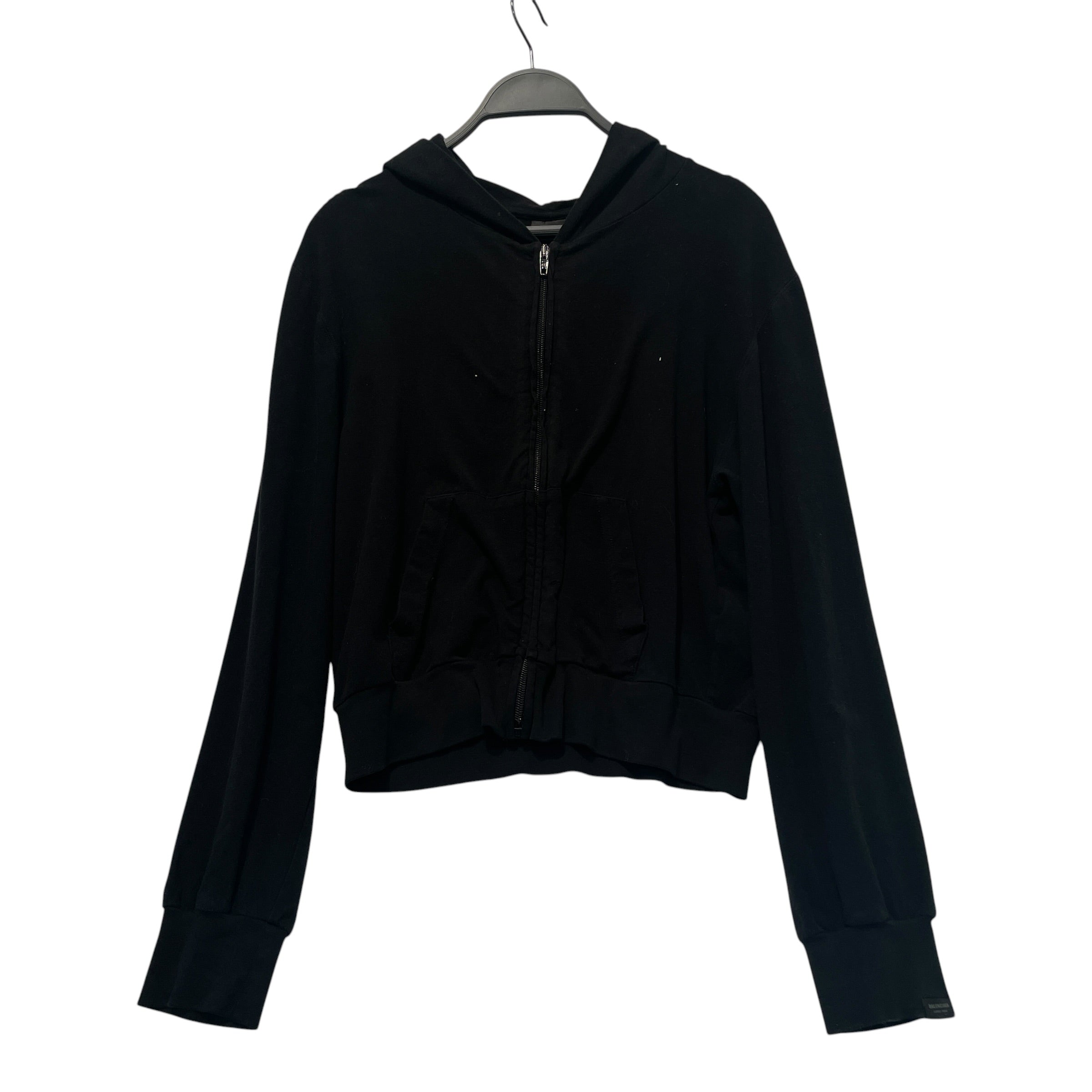 BALENCIAGA/Zip Up Hoodie/XL/Cotton/BLK/ZIp UP hoodie view 1