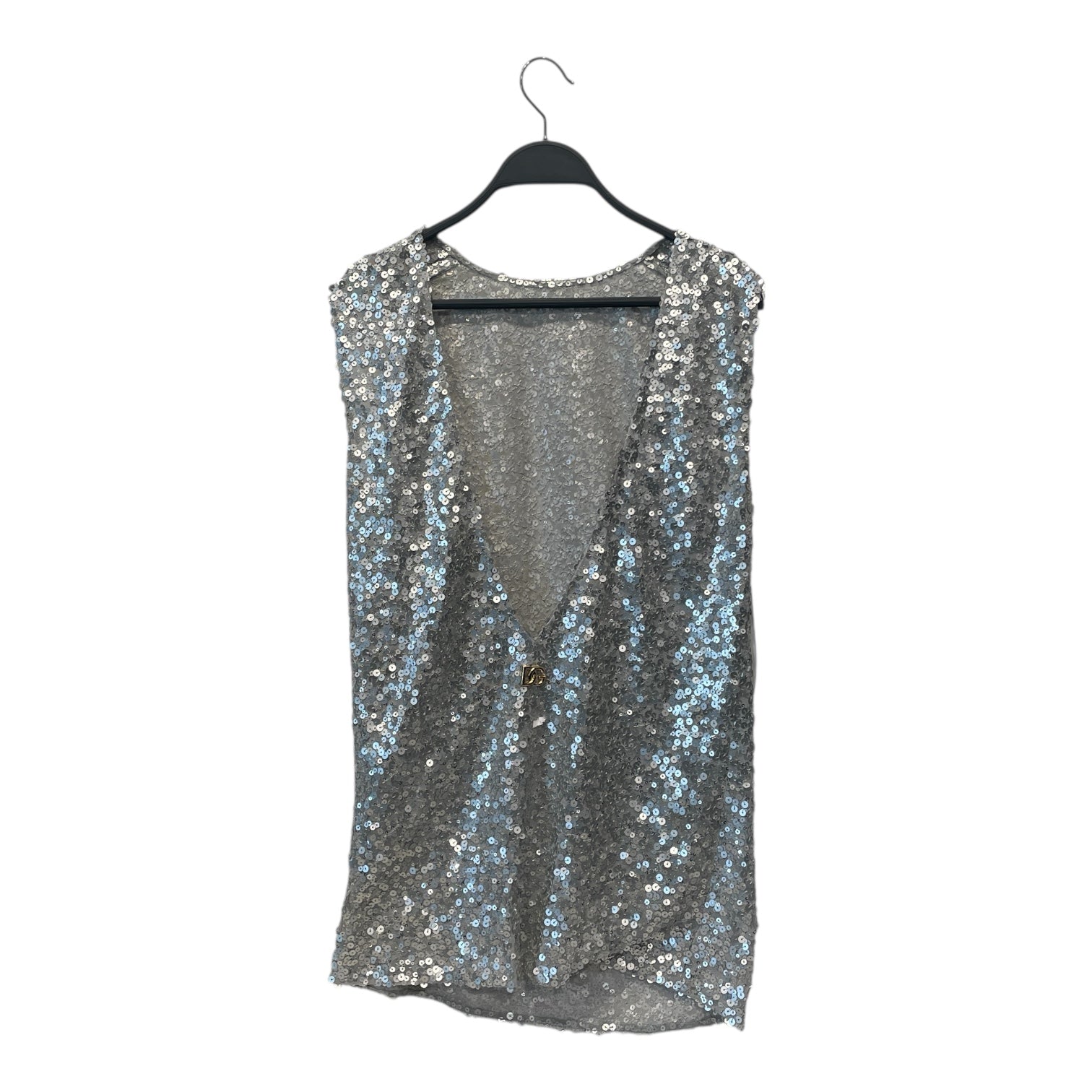 DOLCE&GABBANA/SL Cut & Sew/40/Polyester/SLV/SEQUIN/PLUNGE NECKLINE view 1