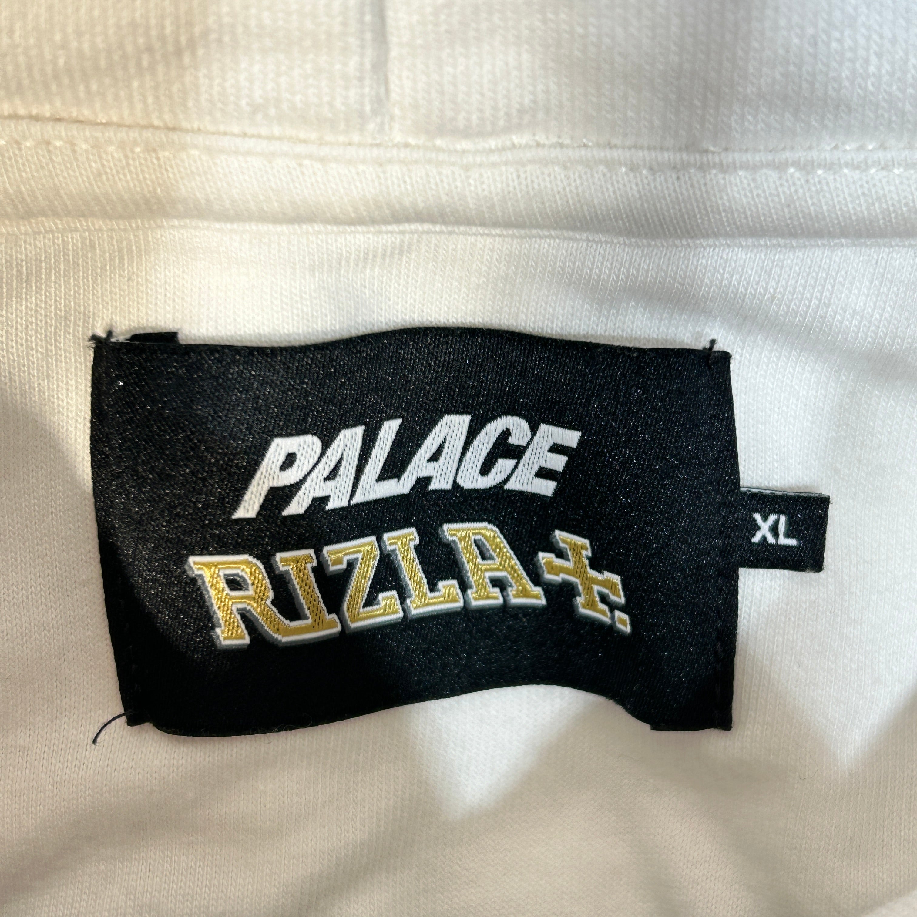 PALACE/Hoodie/XL/All Over Print/Cotton/WHT/Rizla Flame Hoodie view 3