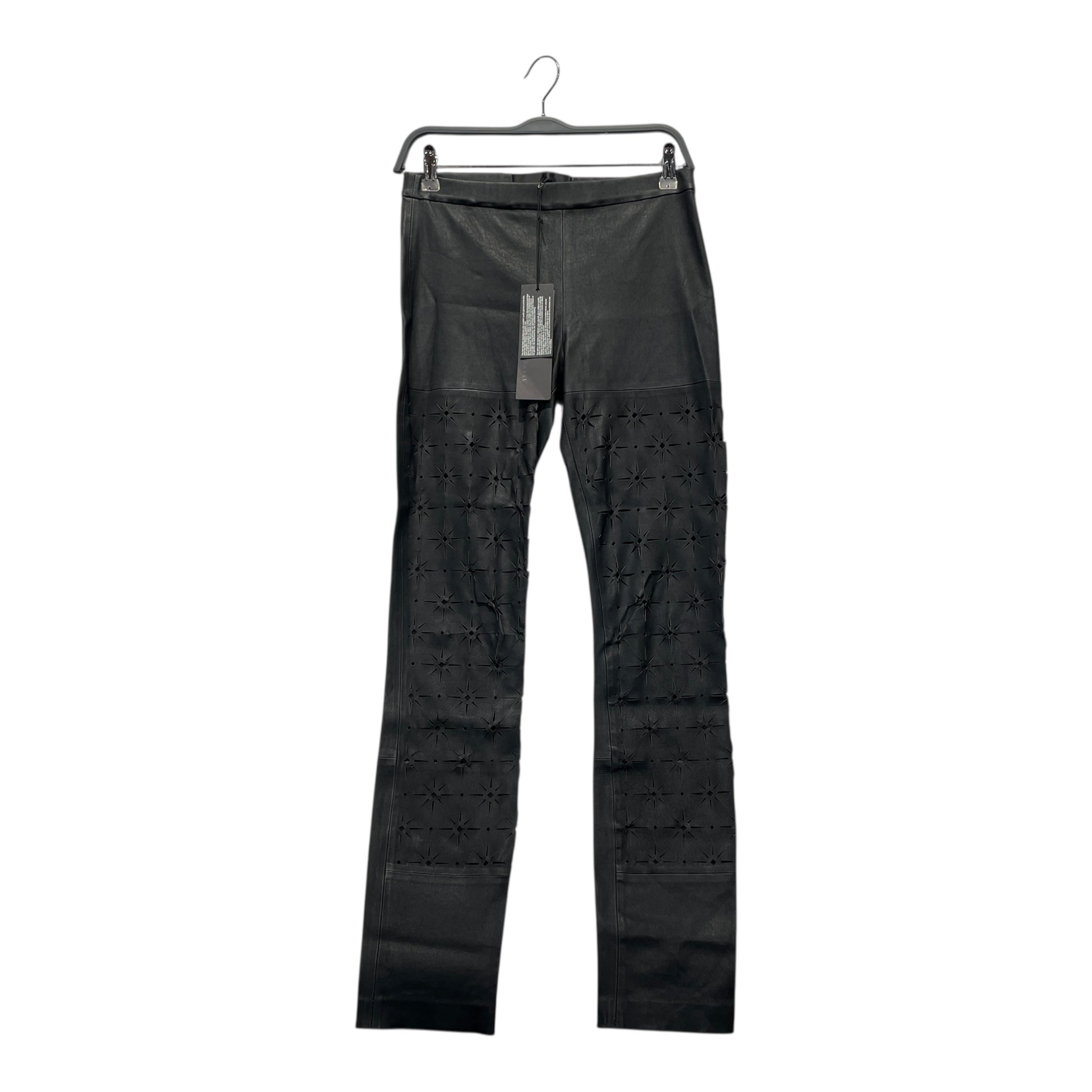 Haider Ackermann/Skinny Pants/36/Leather/BLK/leggings/LASERCUT view 1