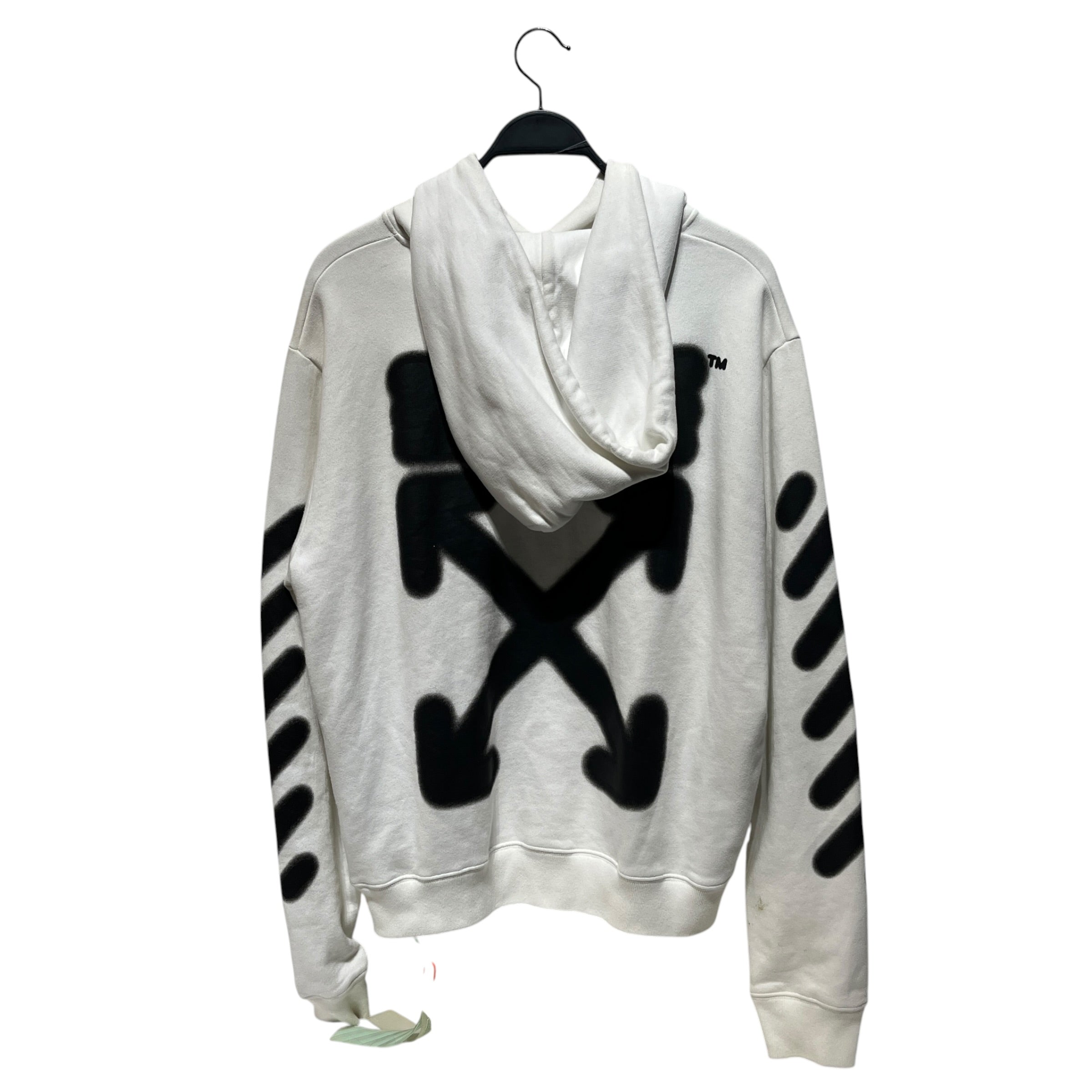 OFF-WHITE/Hoodie/L/Graphic/Cotton/WHT/DUBAI EXCLUSIVE view 2