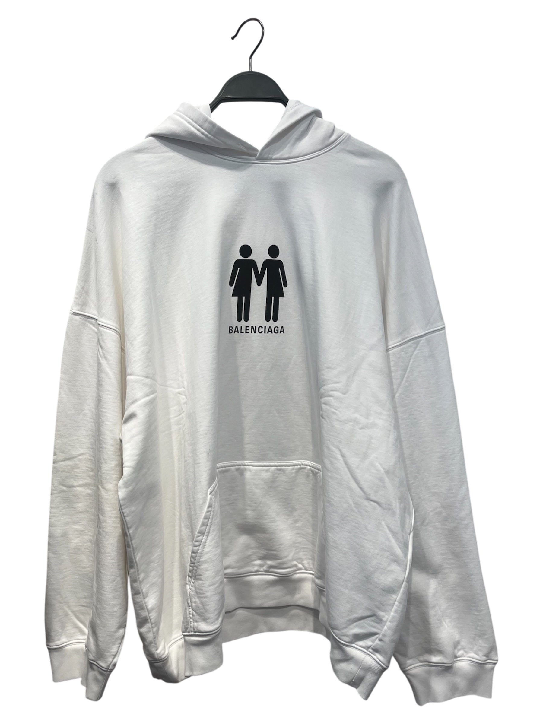 BALENCIAGA/Hoodie/M/Cotton/WHT/PRIDE 2022 HOODIE view 1