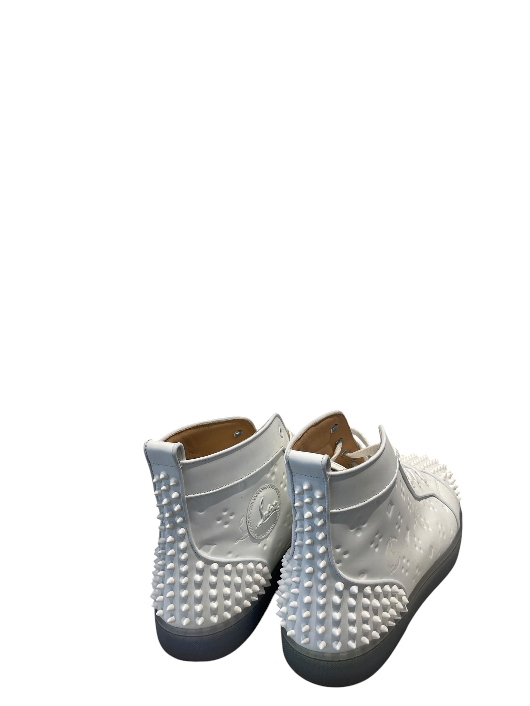 Christian Louboutin/Hi-Sneakers/EU 47.5/Monogram/Leather/WHT/ view 4
