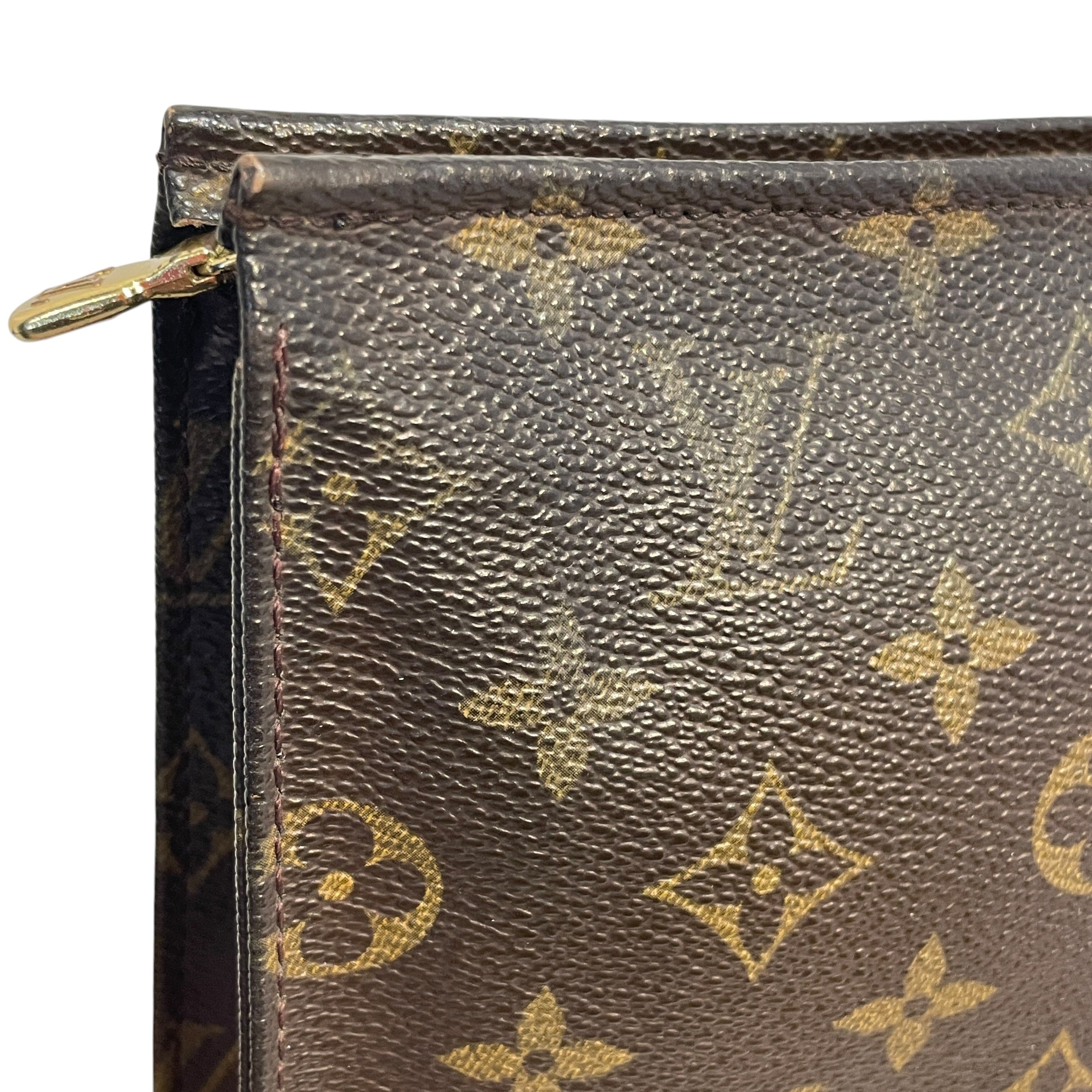 LOUIS VUITTON/Bag/Leather/BRW/Toiletry BAg view 7