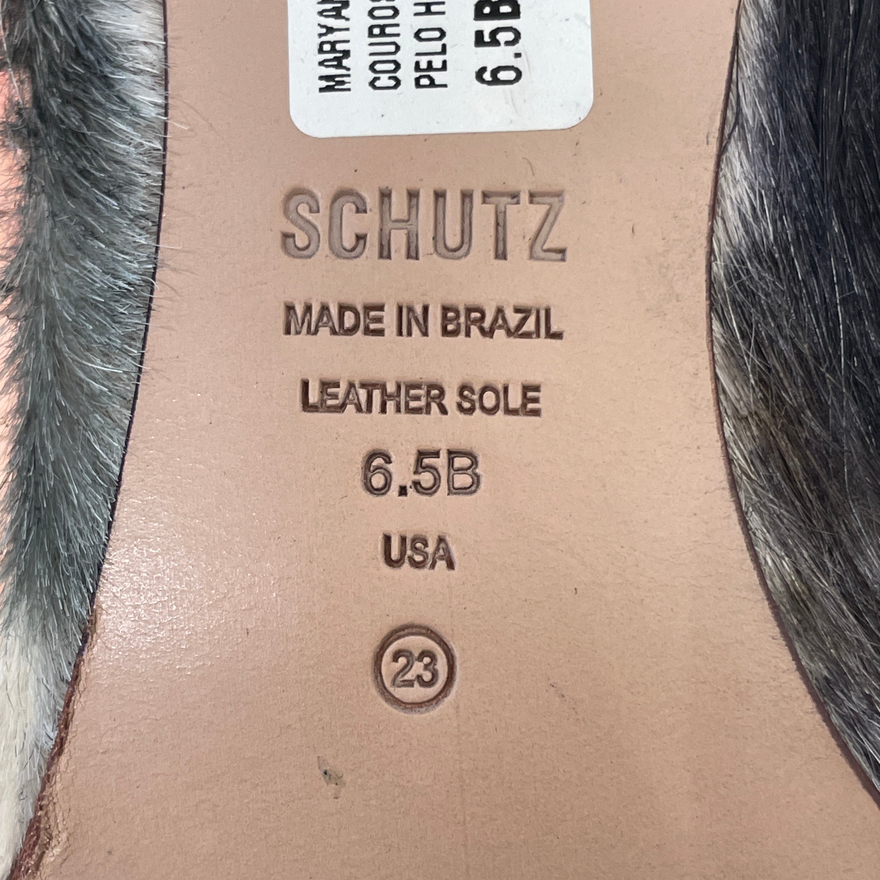 SCHUTZ/Boots/US 6.5/Animal Pattern/Leather/CRM/PONYHAIR KNEE HIGH STILETTO view 4