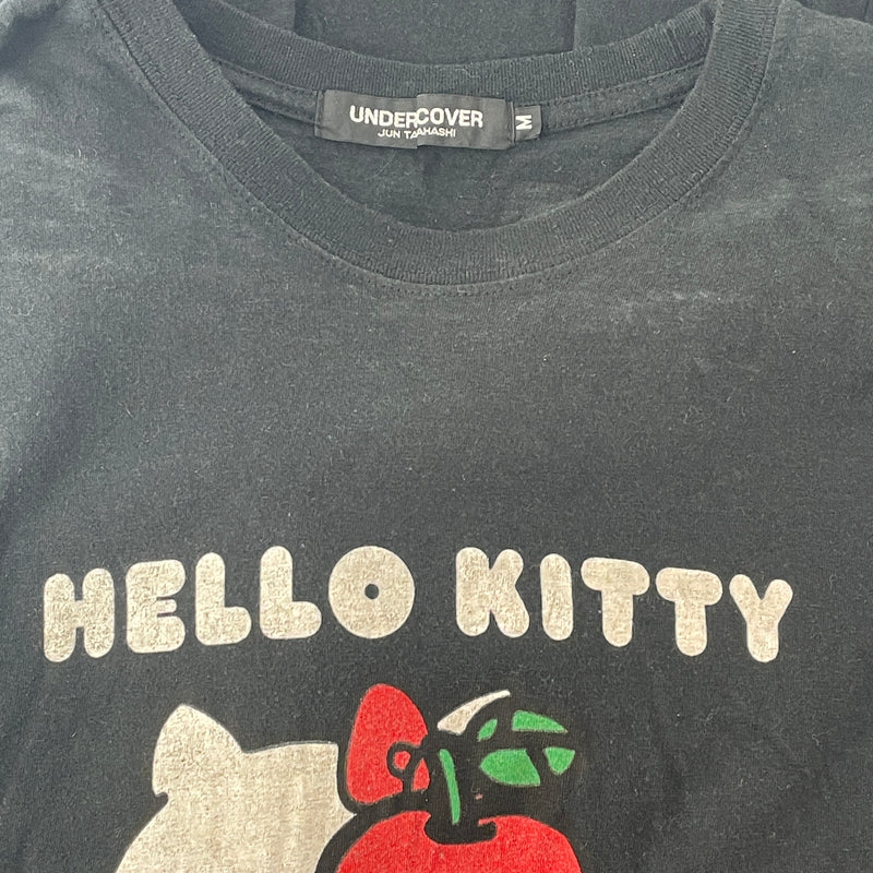 UNDERCOVER/T-Shirt/M/Cotton/BLK/hello kitty tee