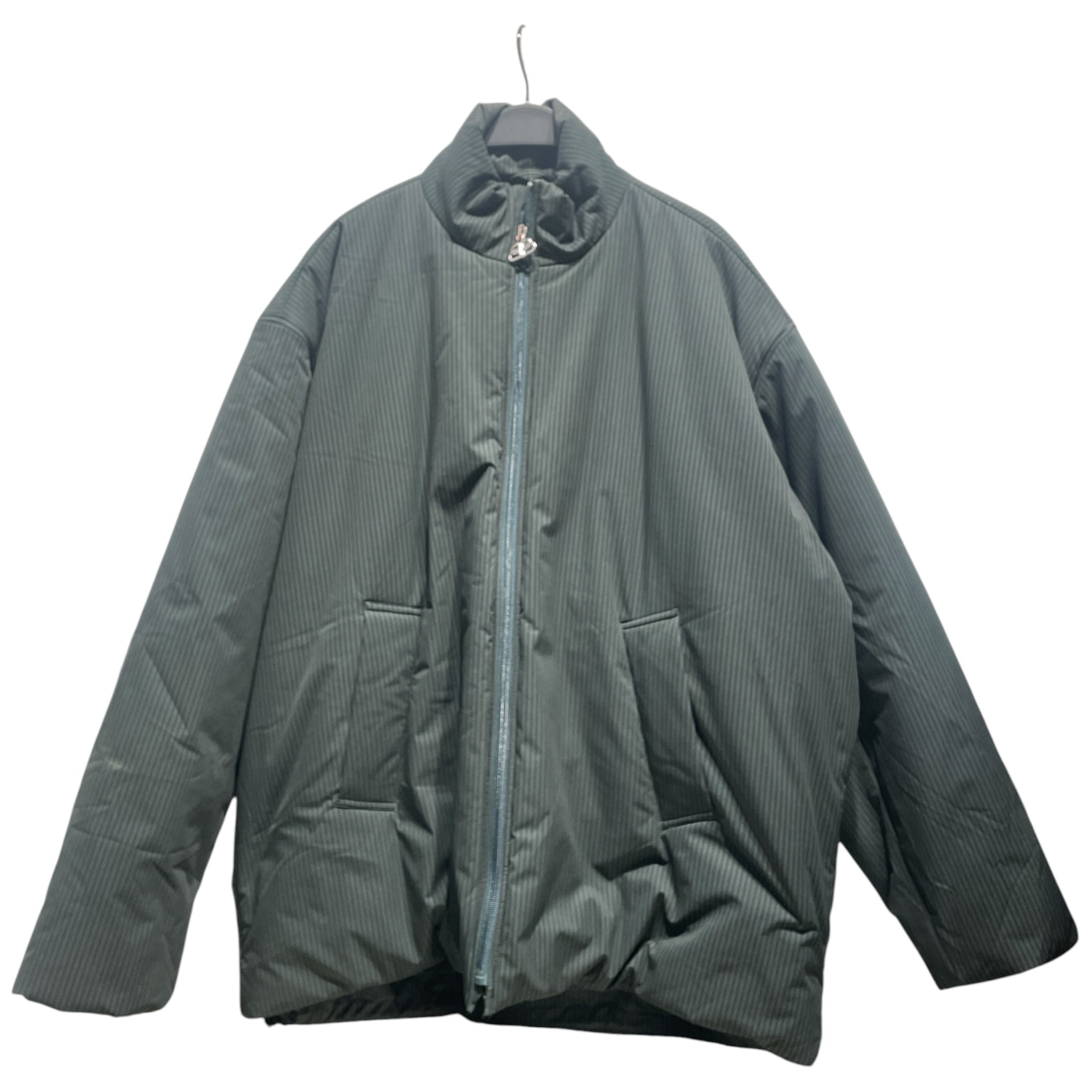BALENCIAGA/Puffer Jkt/44/Nylon/GRN/Stripe/STRIPED PUFFER view 1