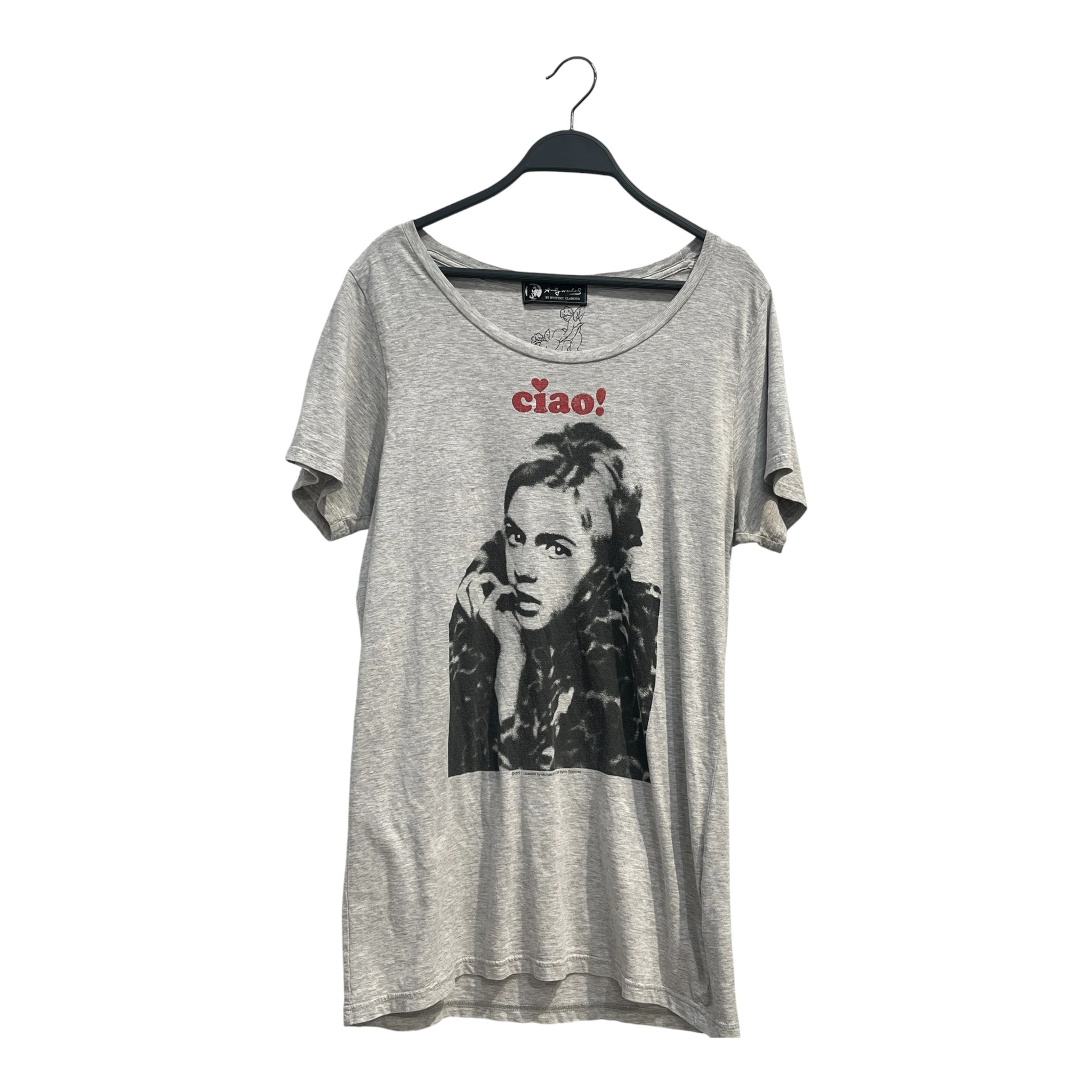 ANDY WARHOL BY HYSTERIC GLAMOUR/T-Shirt/Cotton/GRY/Graphic/CIAO RARE VINTAGE view 1