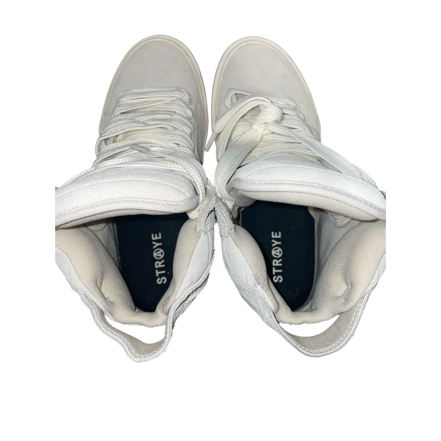 STRAYE/Hi-Sneakers/US 12/Cotton/WHT/SKTP.01 Hi-Top Cream view 4