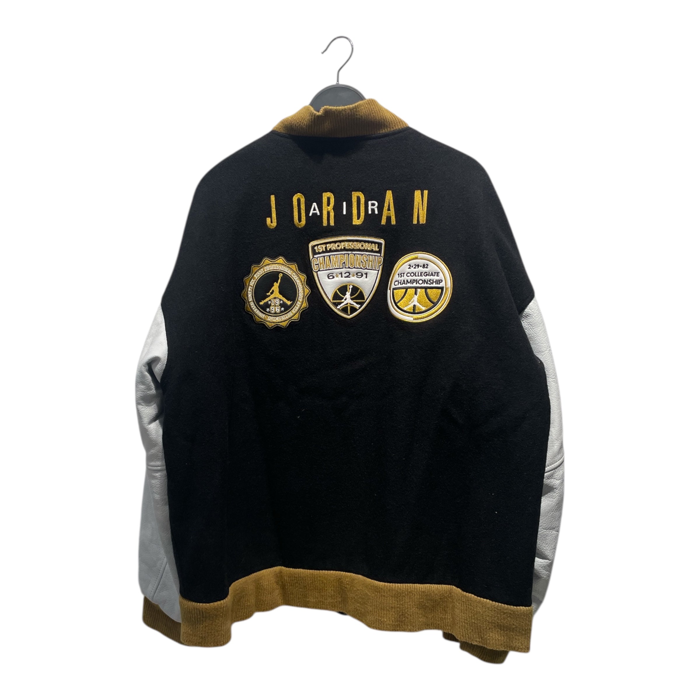 NIKE/Leather Jkt/XL/Wool/BLK/JORDAN DMP VARSITY view 2