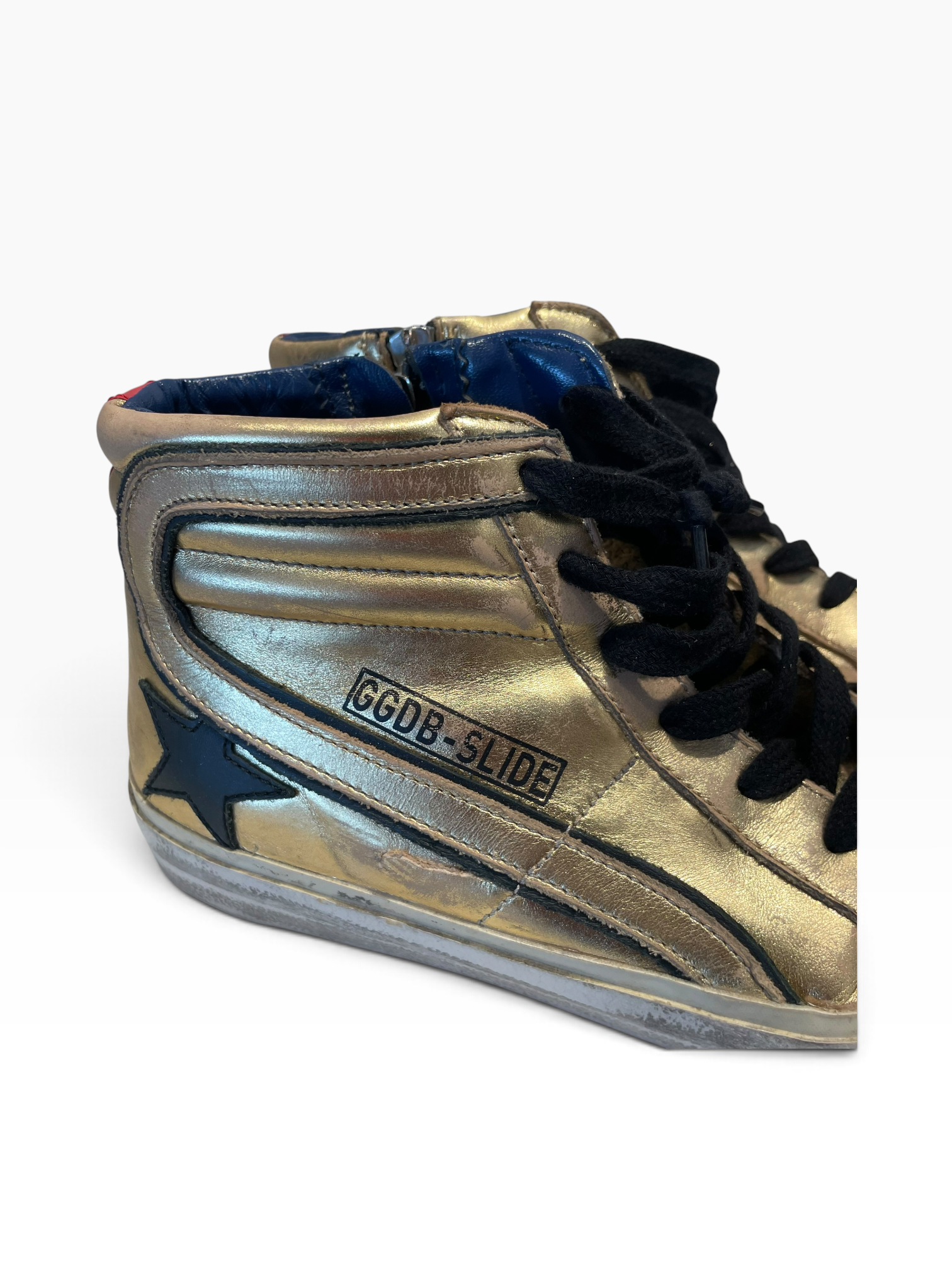 GOLDEN GOOSE/Hi-Sneakers/EU 40/Leather/GLD/ view 4