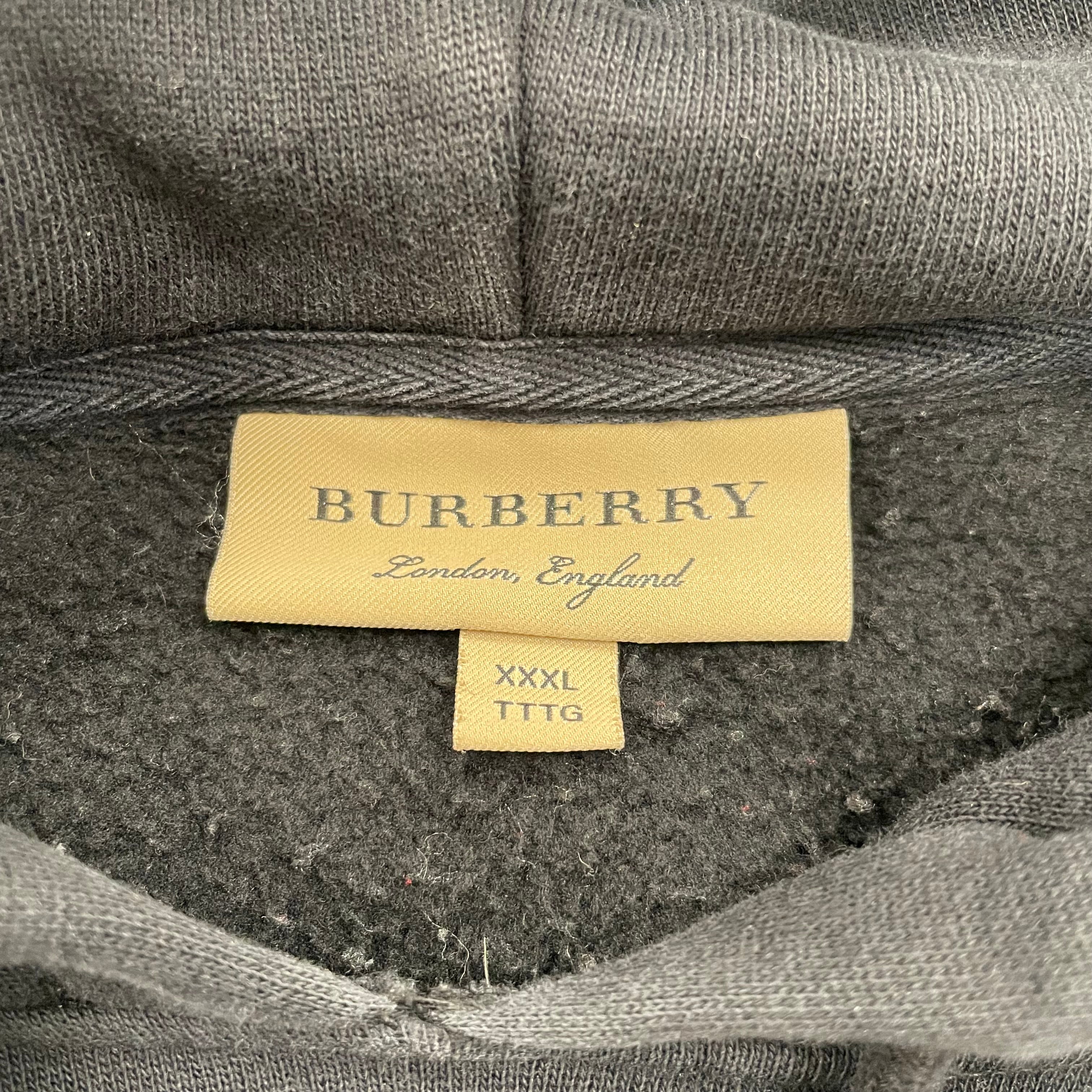 BURBERRY LONDON/Hoodie/XXXL/Cotton/BLK/SCRIPT view 3