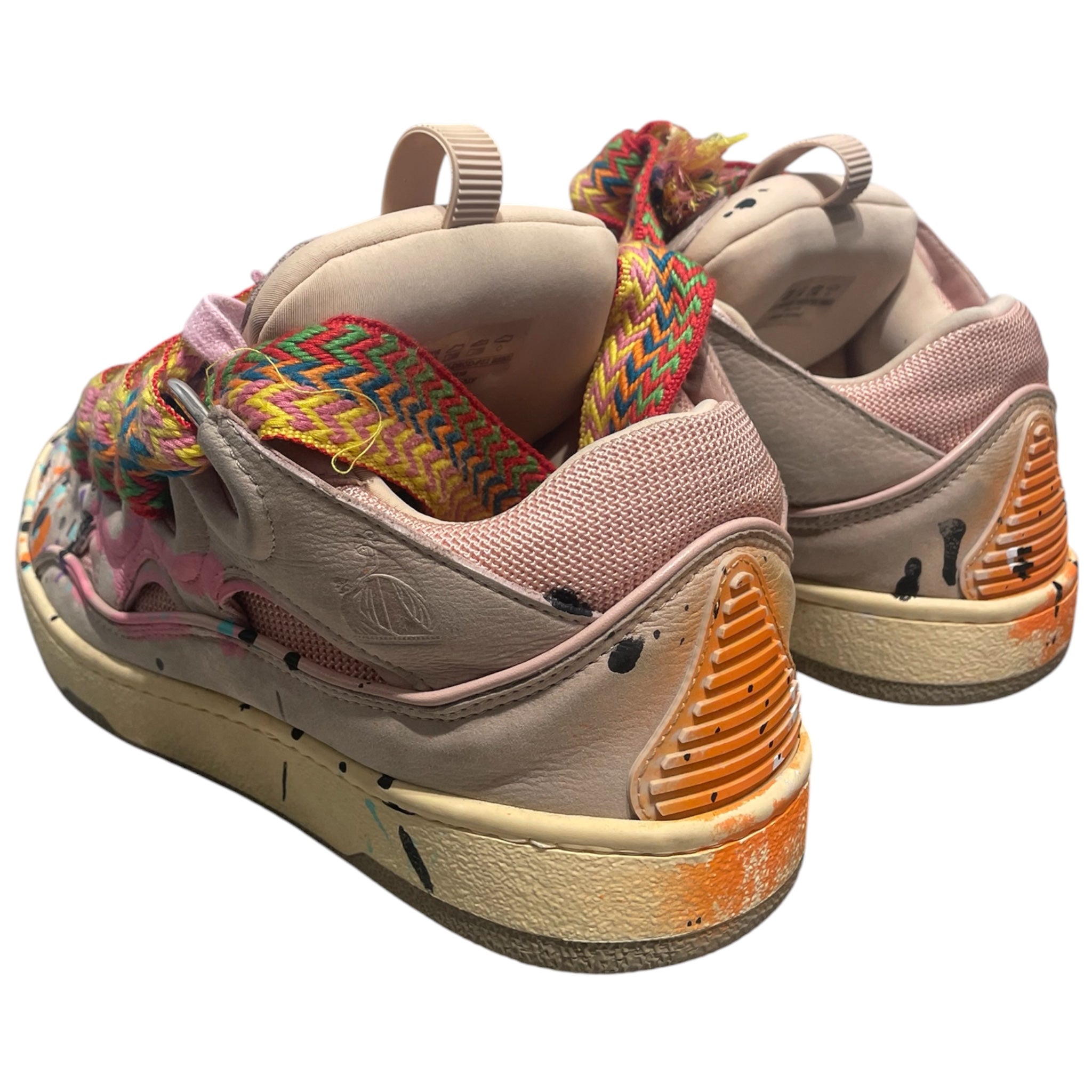 LANVIN/Low-Sneakers/EU 40/All Over Print/PNK/Curb Sneaker Paint Splatter view 2