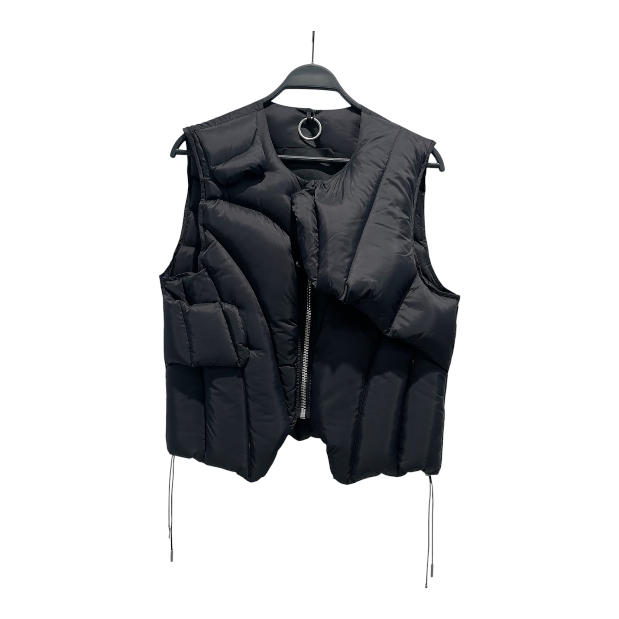 HELIOT EMIL/Puffer Vest/M/Nylon/BLK/snap buttons metal ring view 1