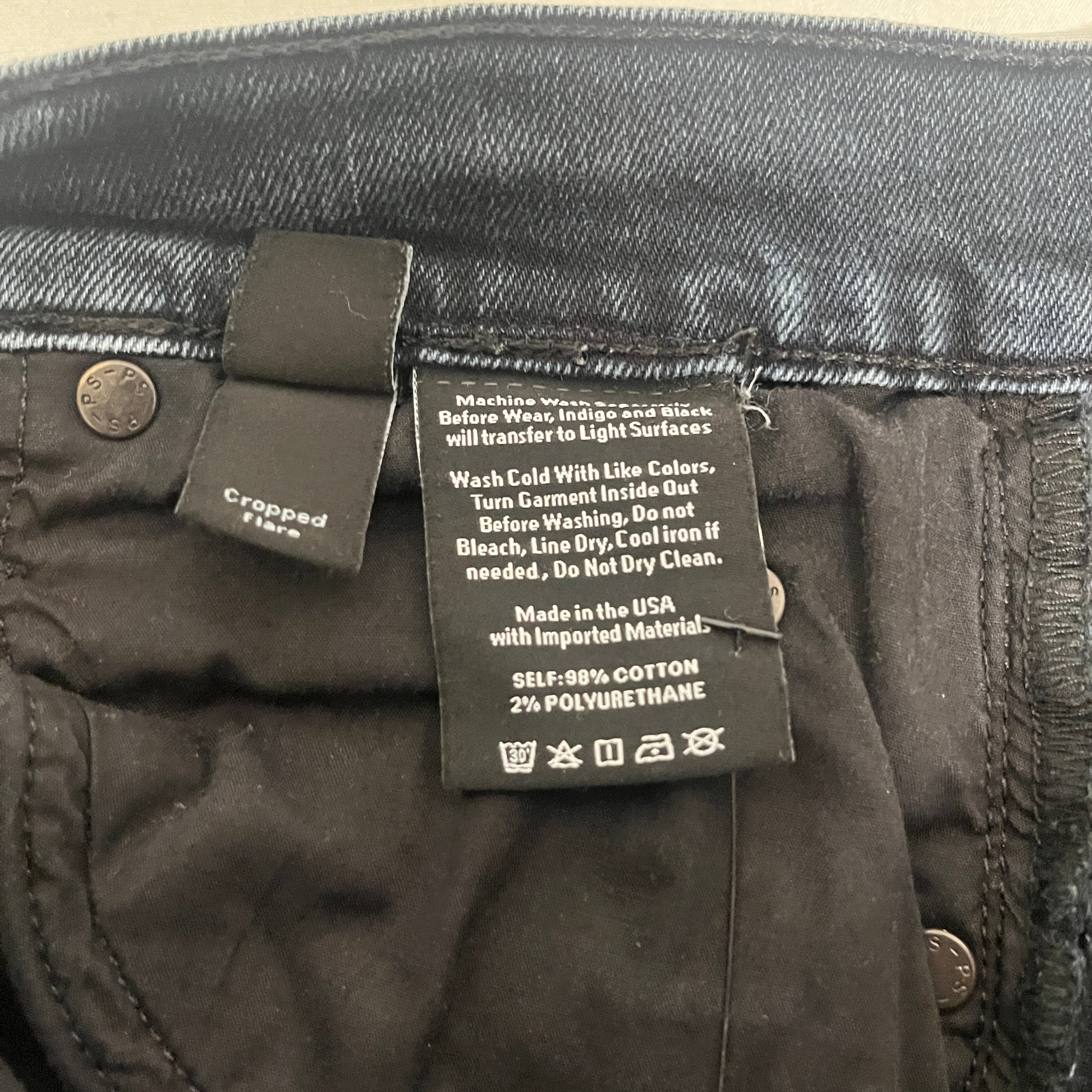 PROENZA SCHOULER/Bootcut Pants/26/Cotton/NVY/DARK WASH STRETCH LEG PANEL view 4