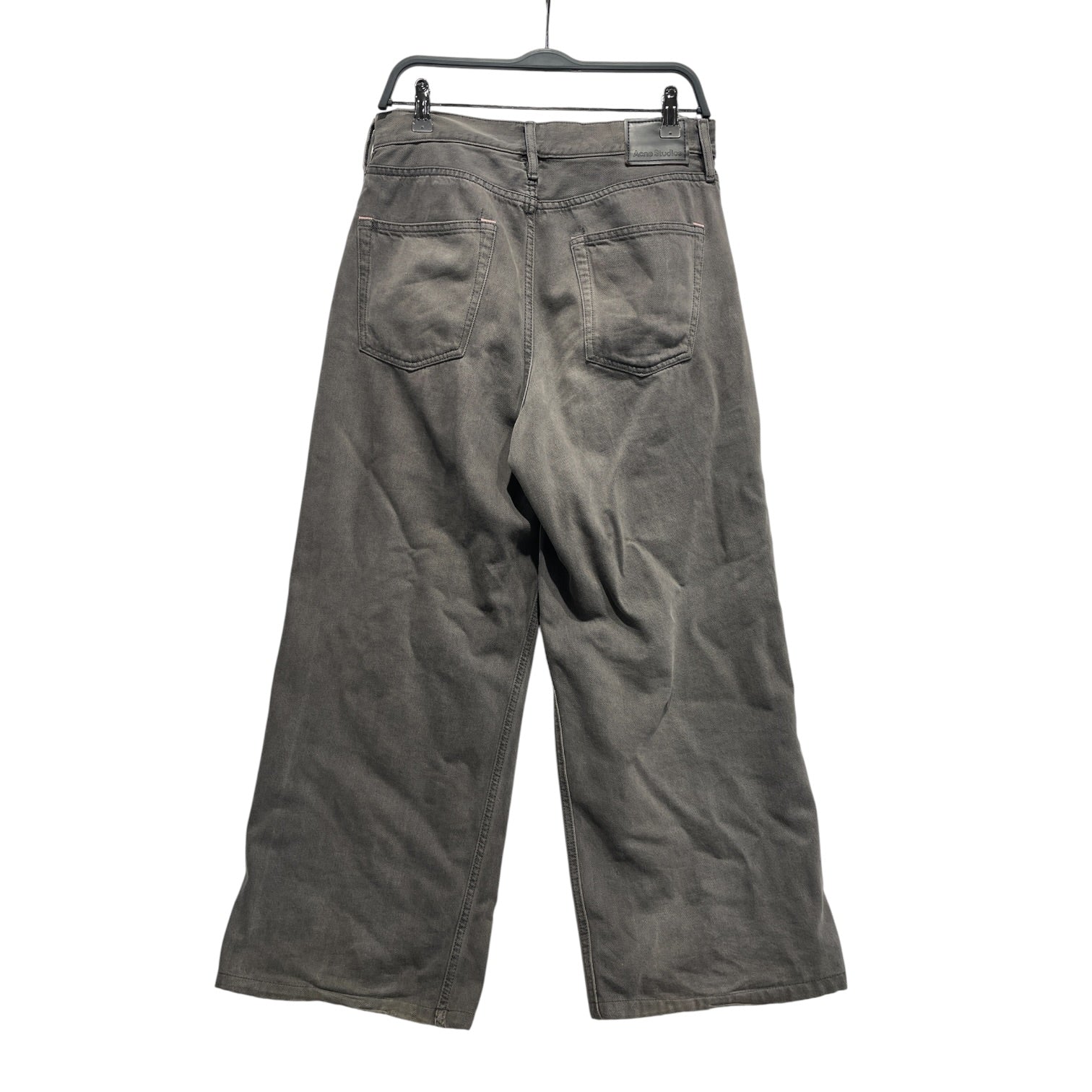 Acne Studios/Wide Leg Pants/30/Cotton/GRY/ view 2