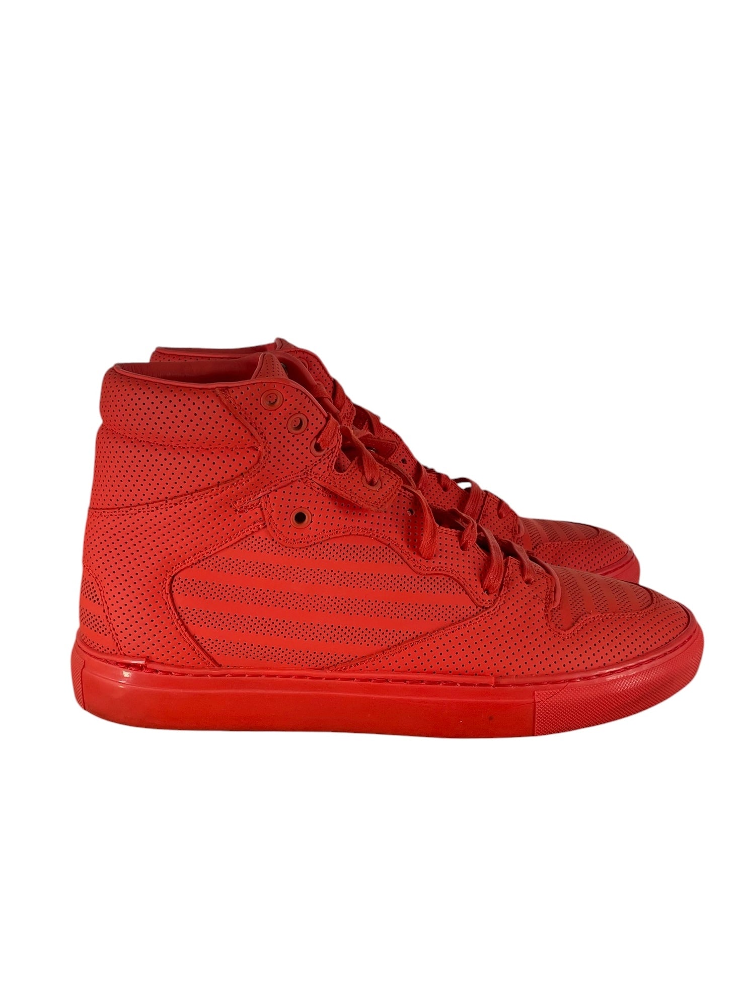 BALENCIAGA/Hi-Sneakers/EU 43/Leather/RED/373406 view 4