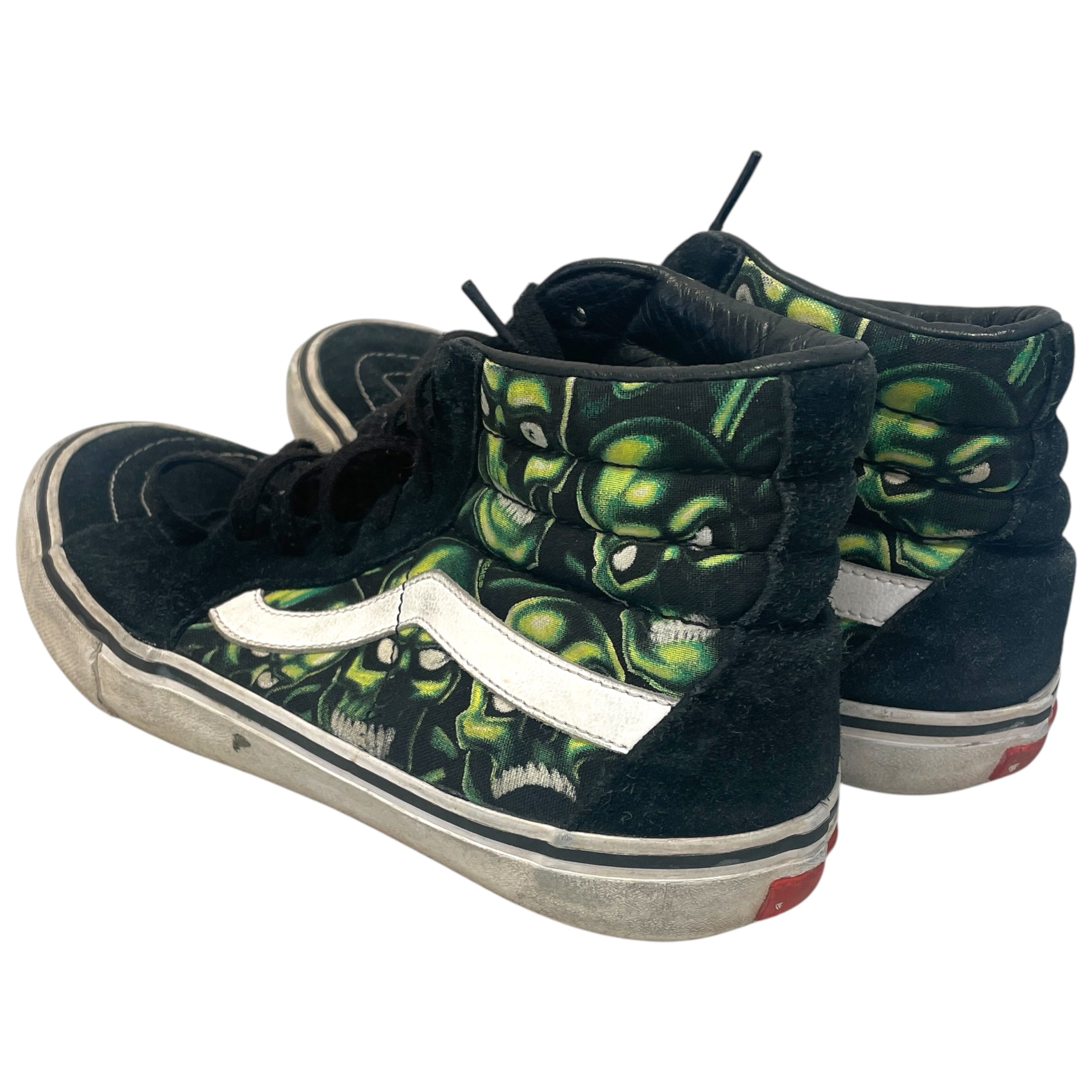 VANS/Supreme/Hi-Sneakers/US 10.5/All Over Print/BLK/Green Skull Pile view 2